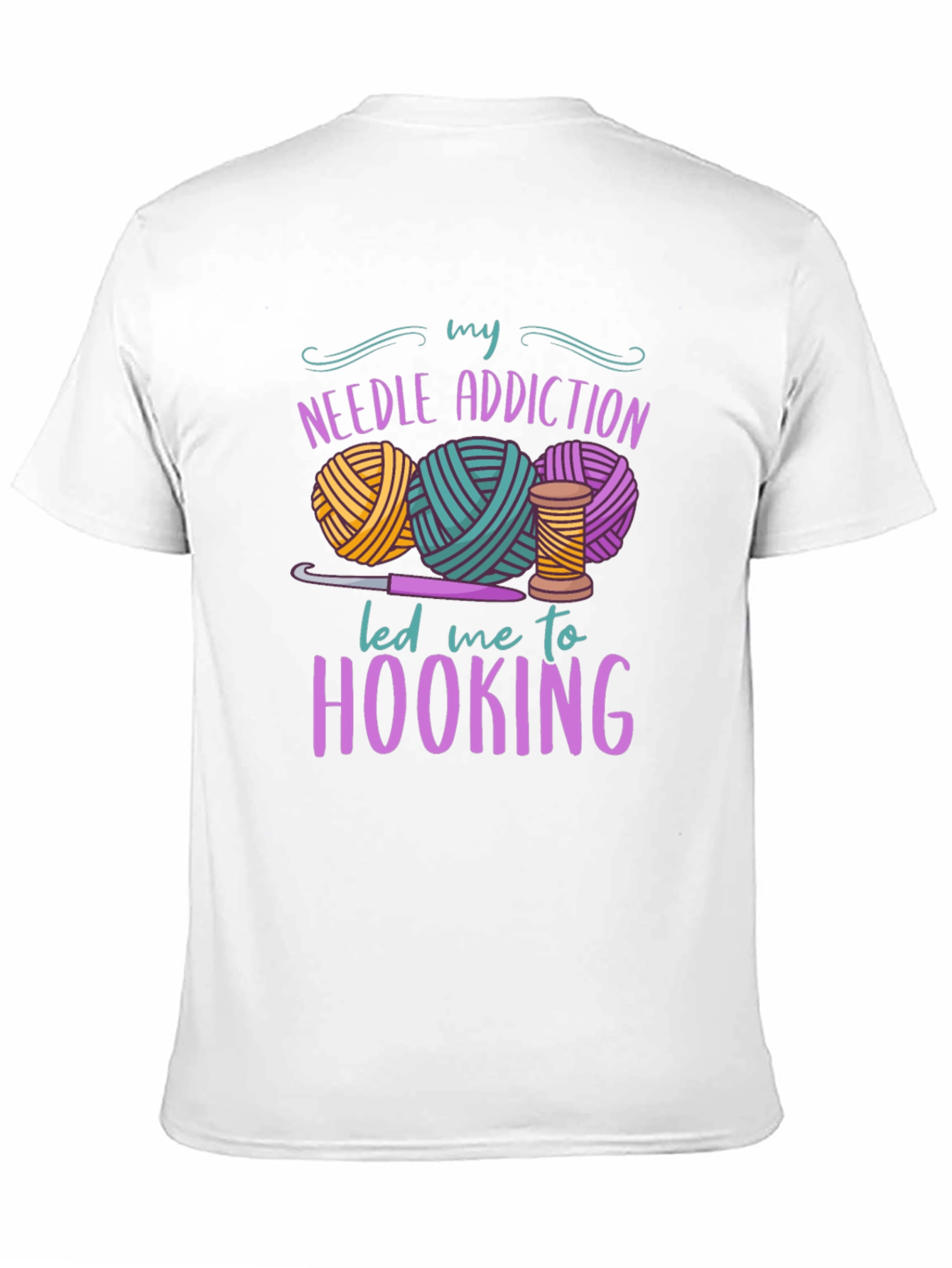Needle Addiction Hooking T-Shirt - Crafty Apparel - 11