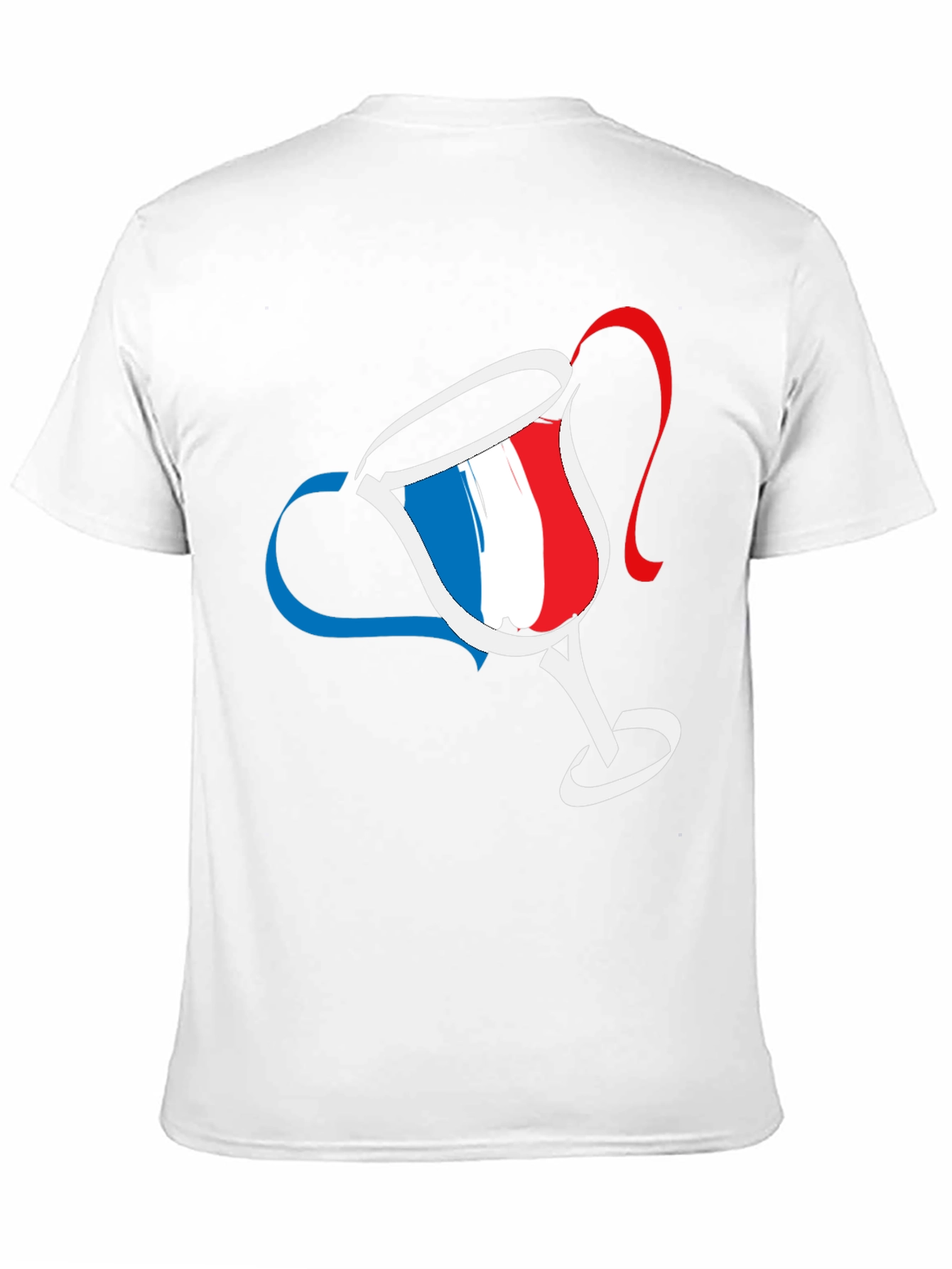Black French Flag Cup T-Shirt view 11