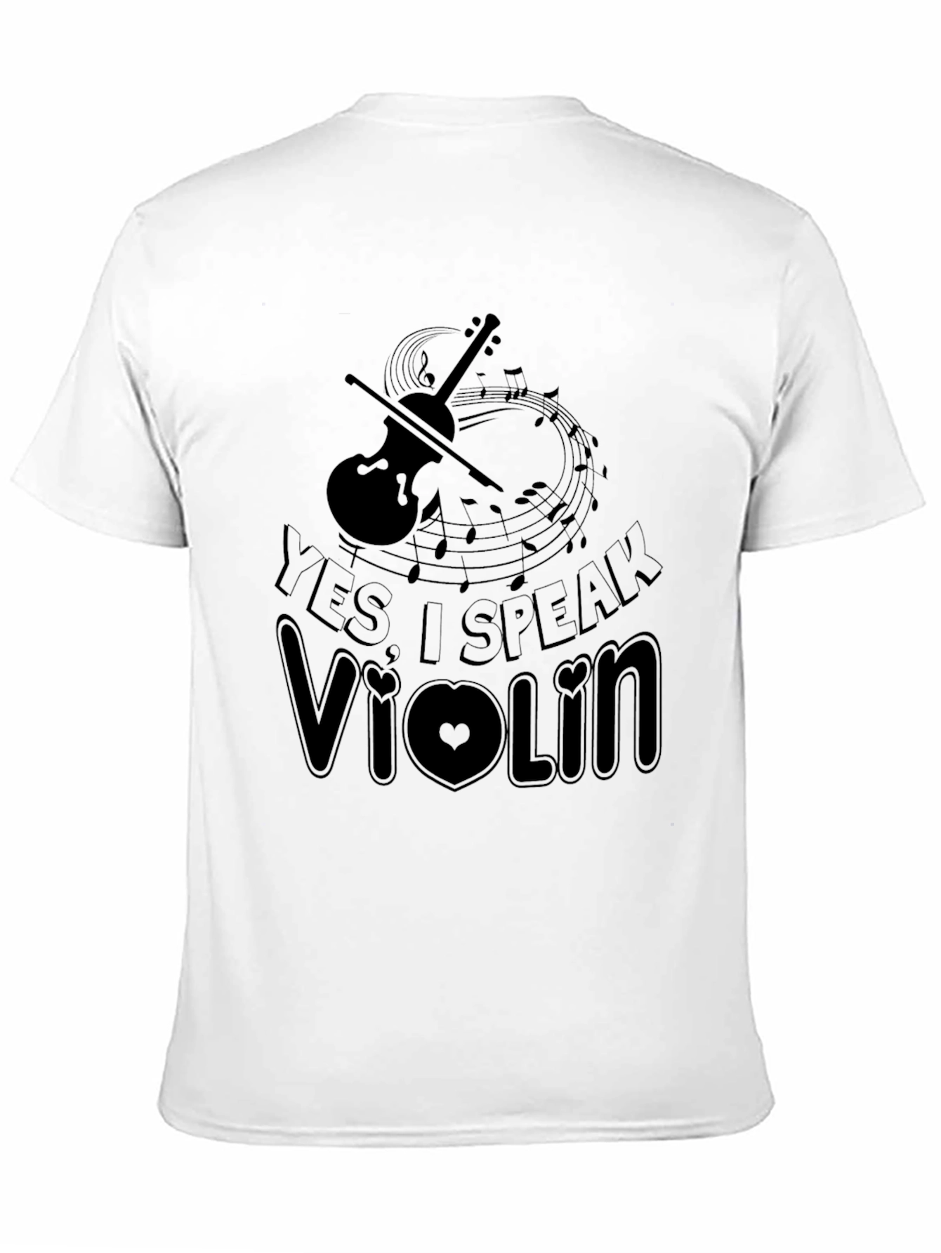 Black Yes I Speak Violin T-Shirt, Music Lover Tee view 11