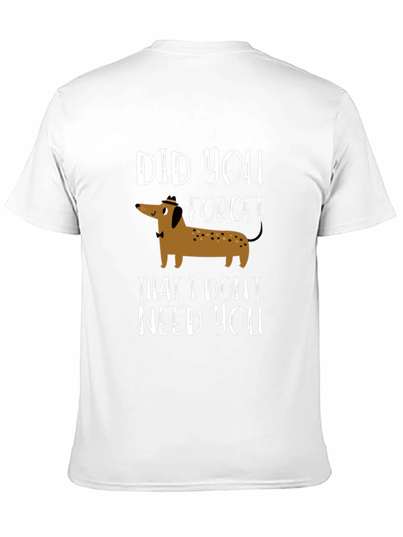 Black Funny Dachshund T-Shirt - Did You Forget? view 11