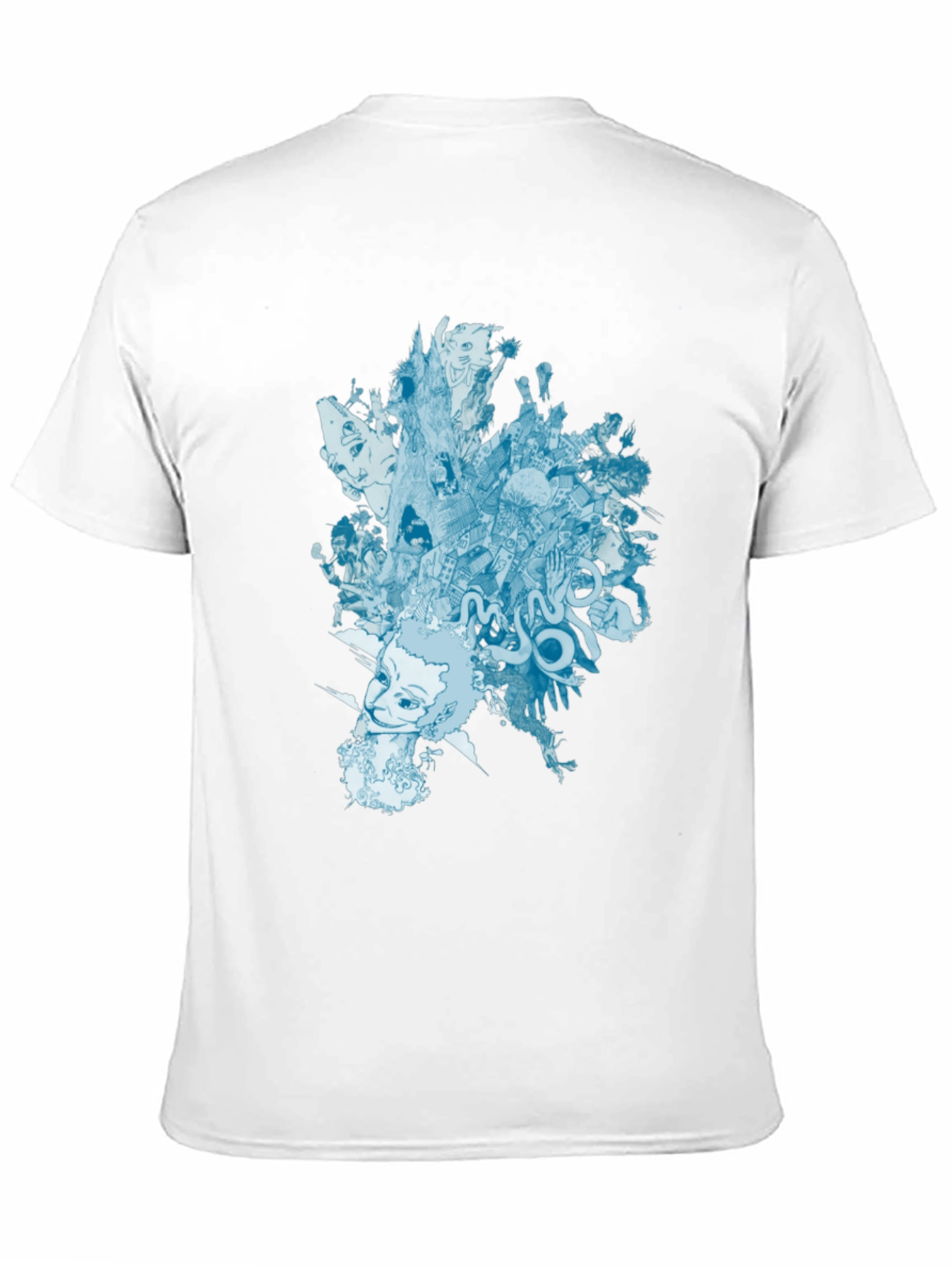 Black Abstract Graphic Print Black T-Shirt view 11