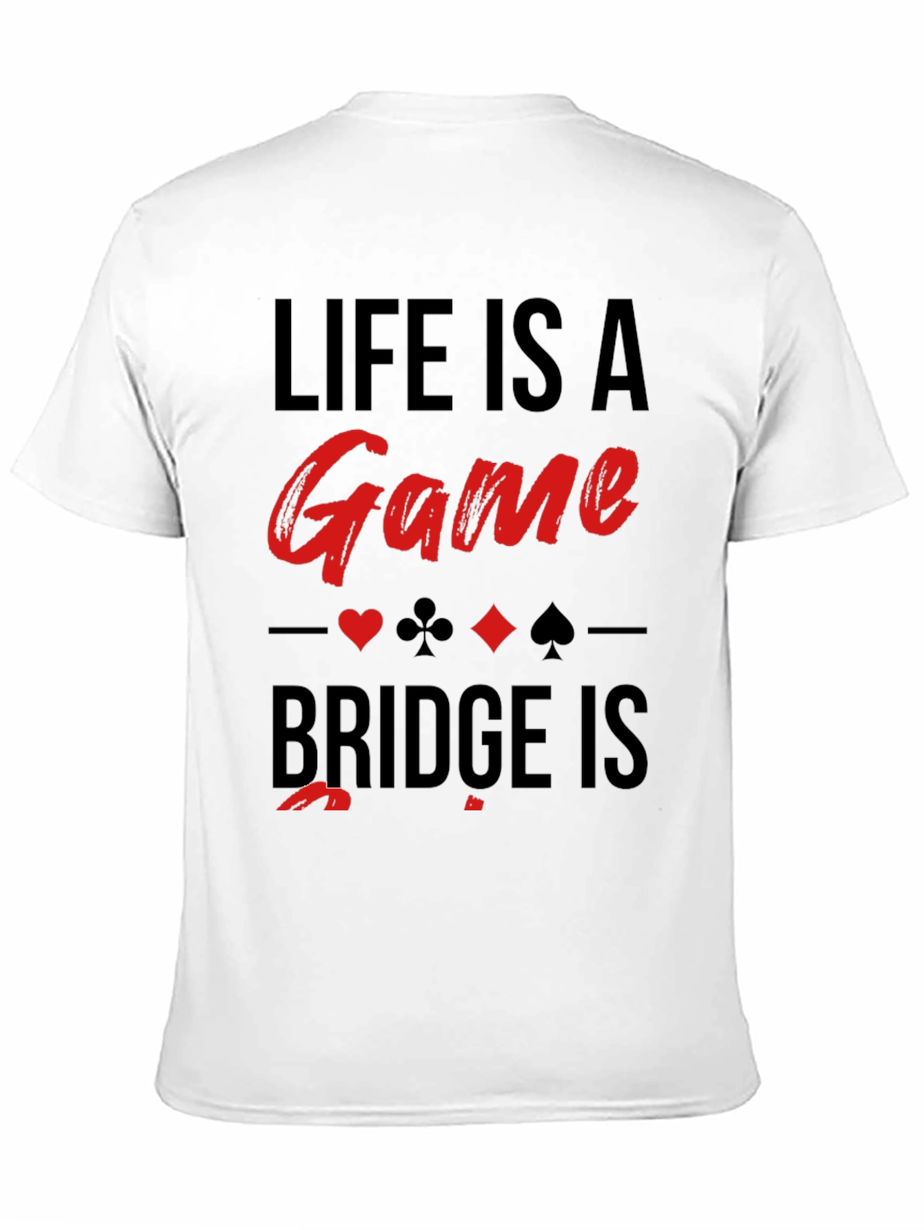Black Life is a Game Bridge T-Shirt view 11