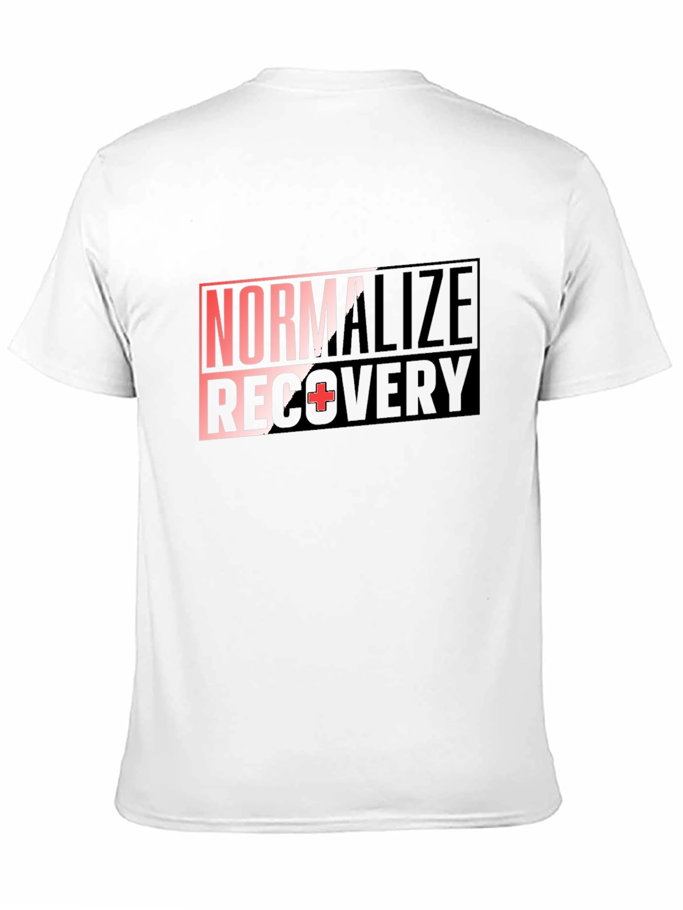 Black Normalize Recovery T-Shirt - Graphic Print Black Tee view 11