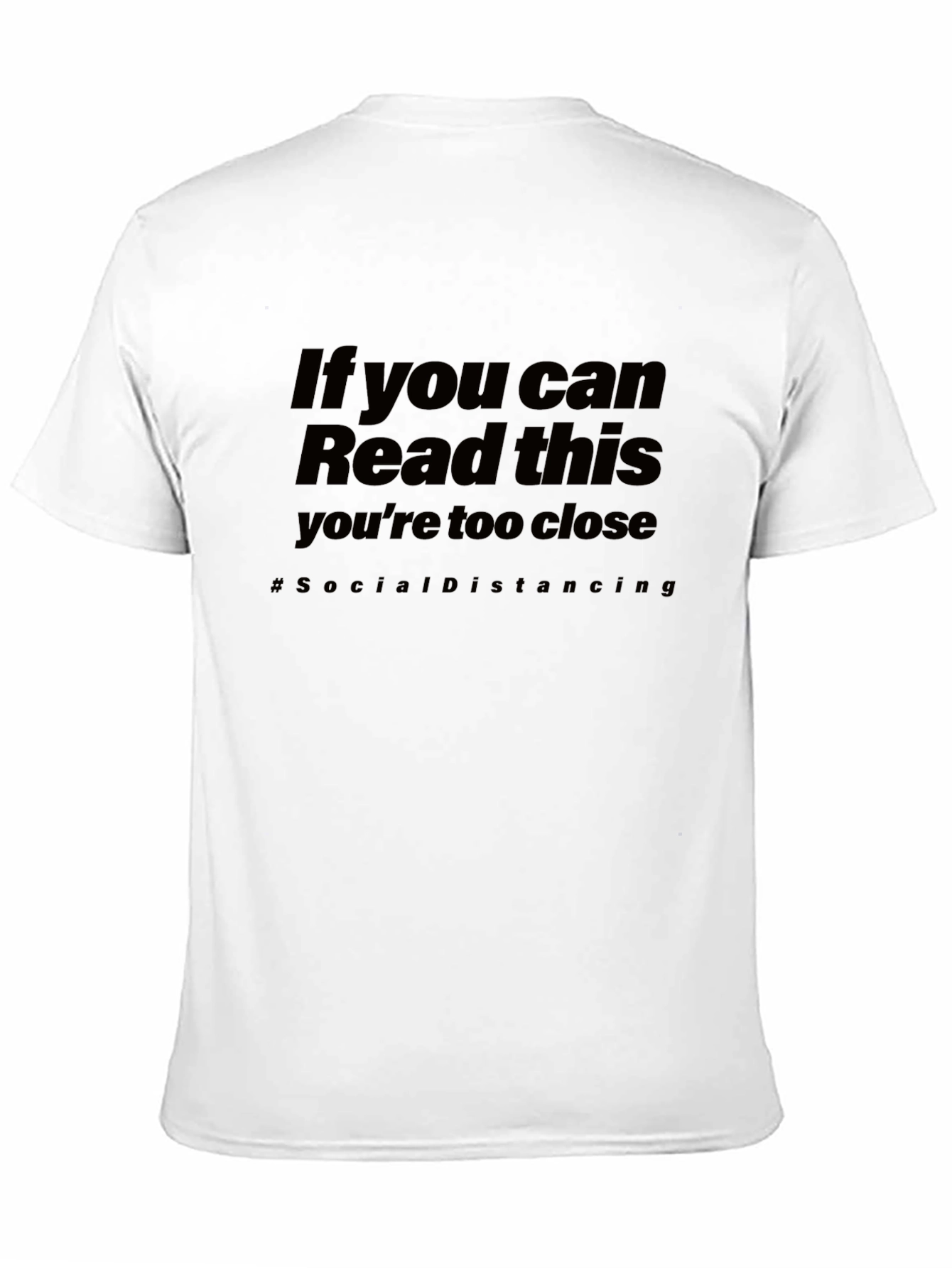 Black Social Distancing Graphic Tee - Black view 11