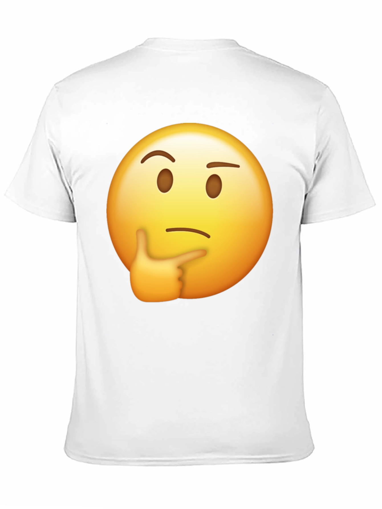 Black Thinking Emoji Graphic T-Shirt view 11