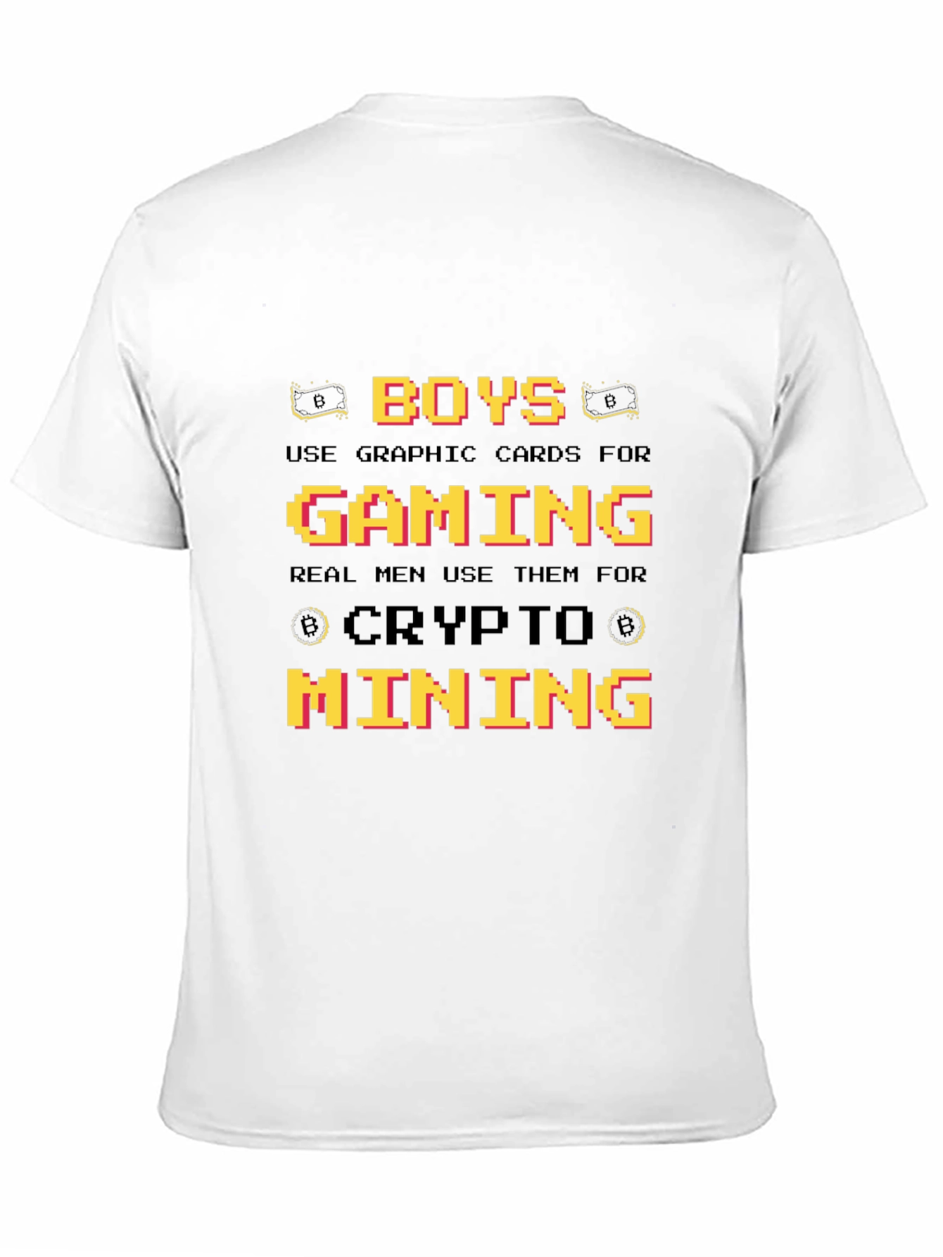 Black Crypto Mining Graphic T-Shirt - Gamer Gift view 11