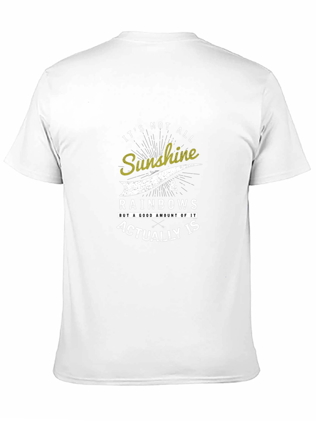 Black Sunshine & Rainbows Graphic T-Shirt - Black view 11