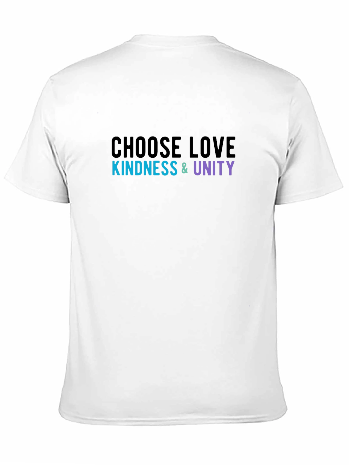 Black Choose Love Kindness Unity T-Shirt view 11