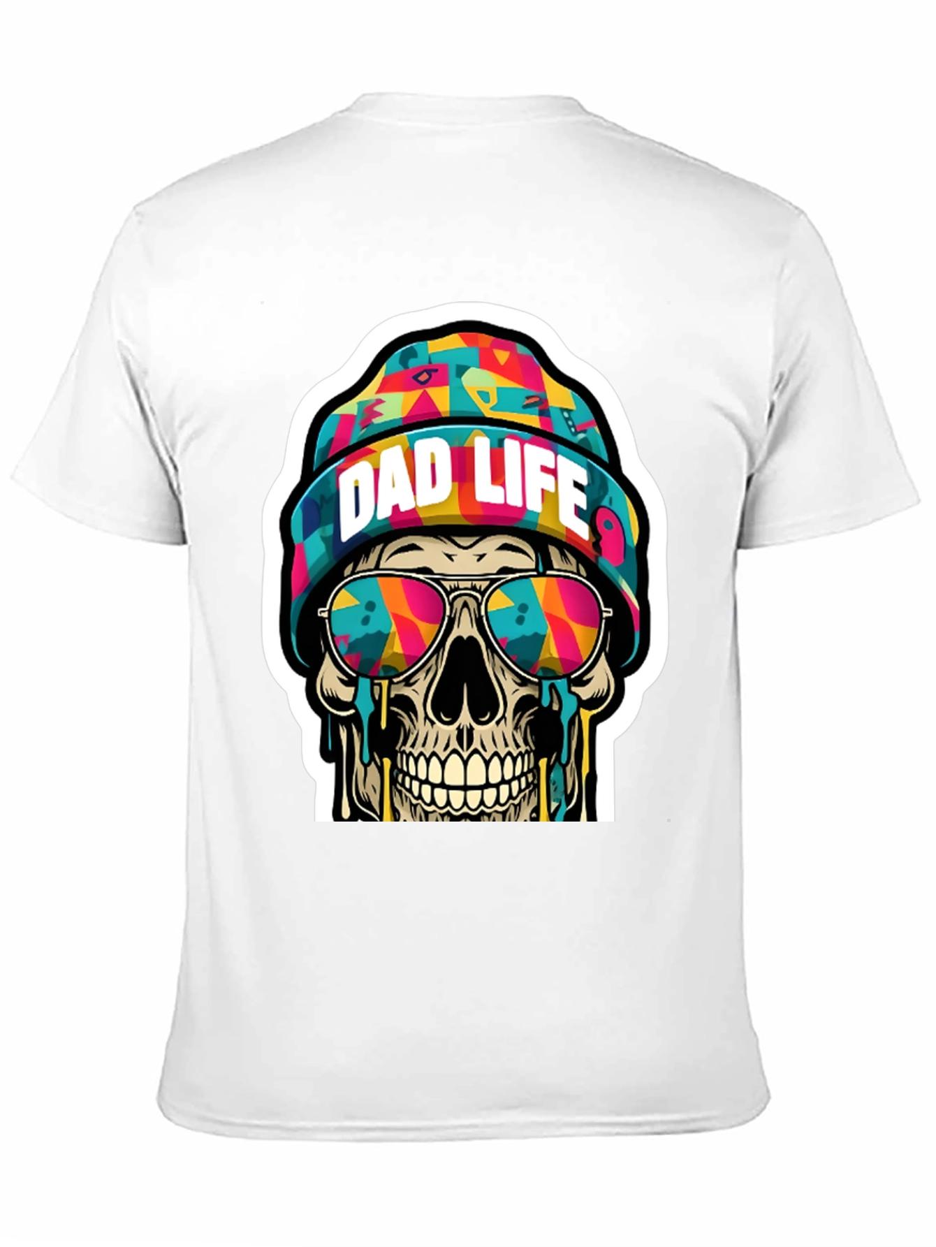 Dad Life Skull Graphic Tee - Cool Father's Day Shirt - 11