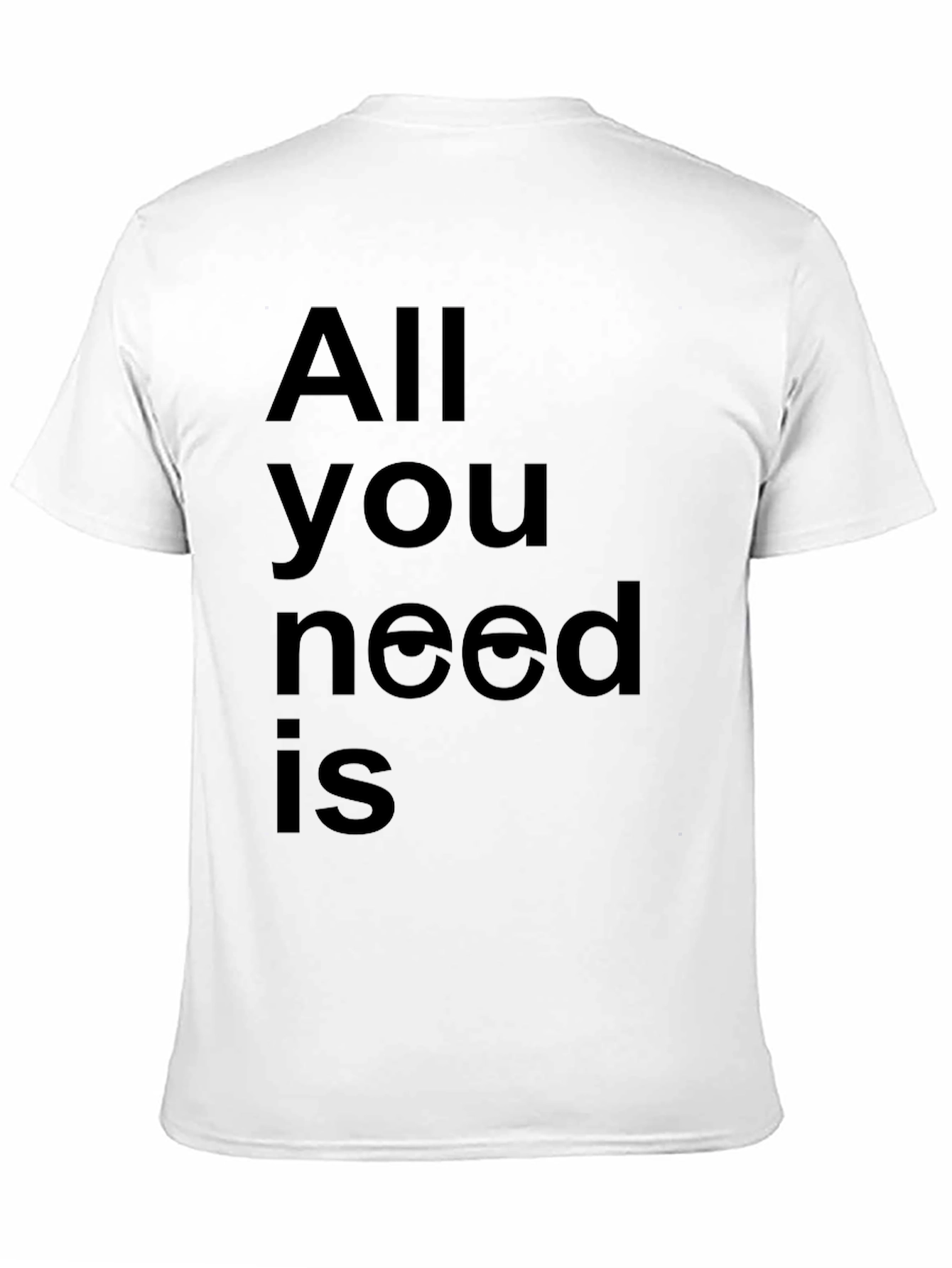 Black All You Need is Eyes - Black T-Shirt view 11