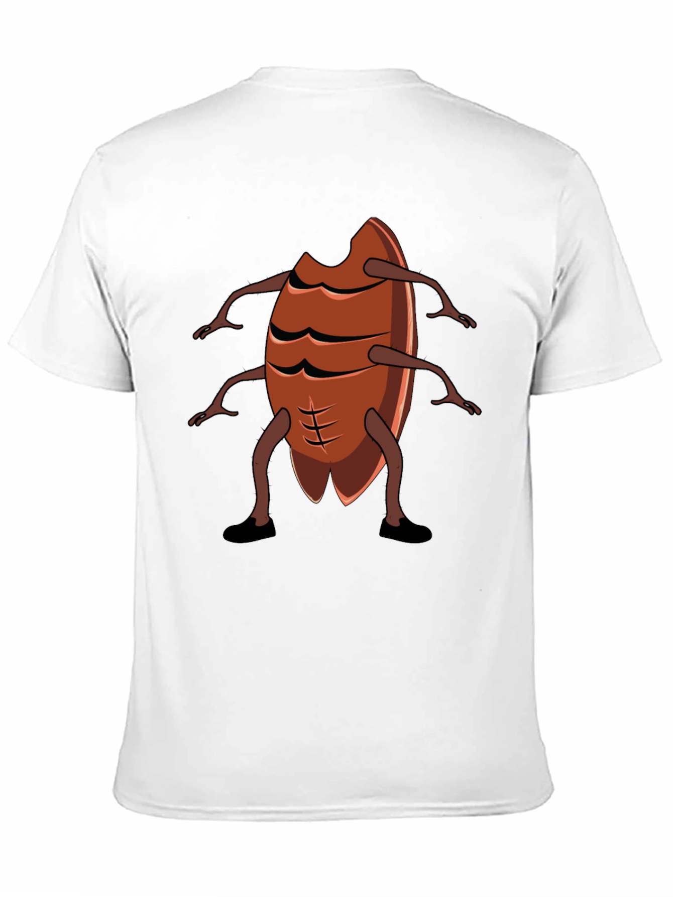 Black Cockroach Bodybuilder Graphic Tee - Funny Insect Gym Shirt view 11