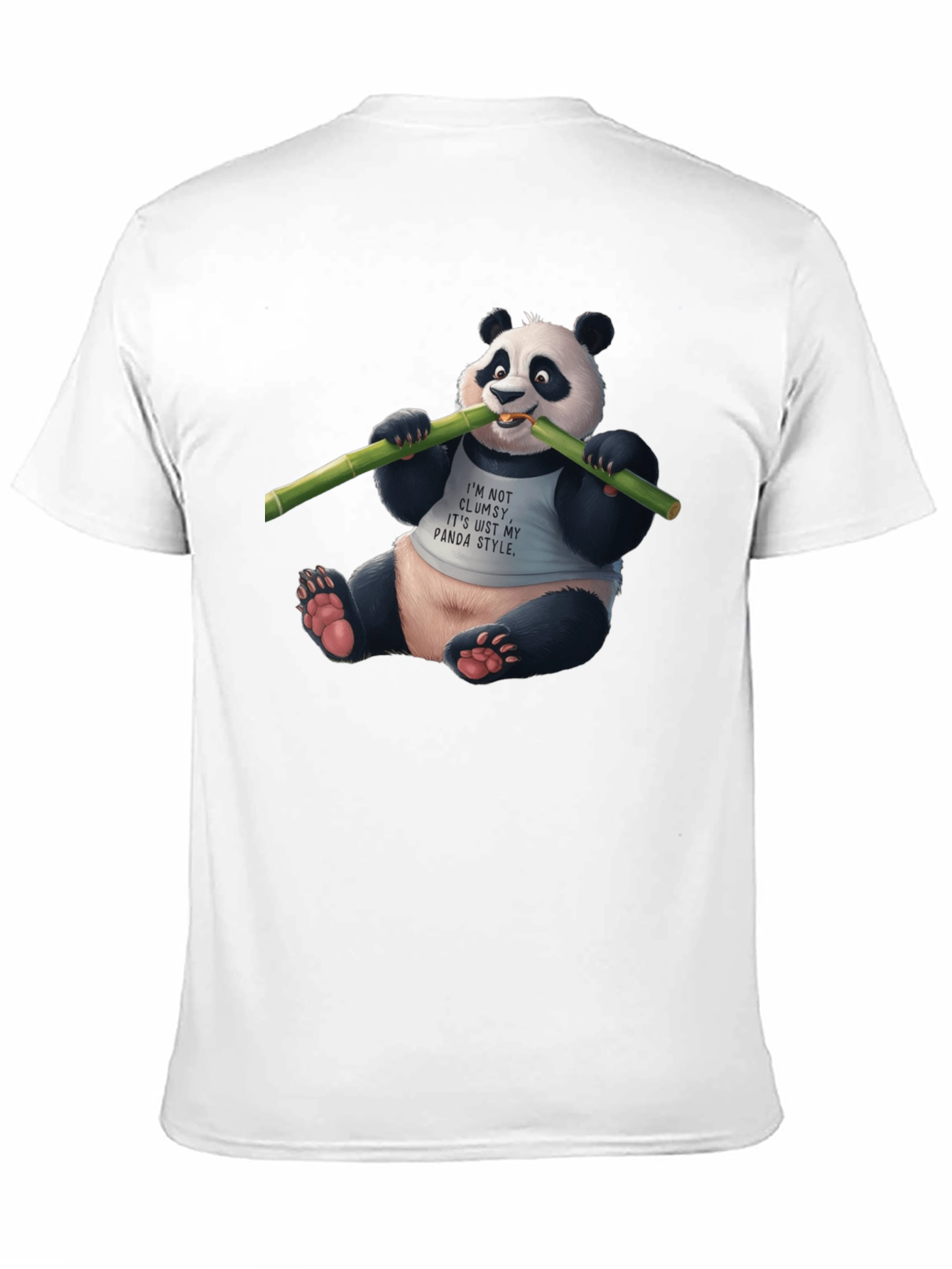 Black Panda Style Black T-Shirt view 11