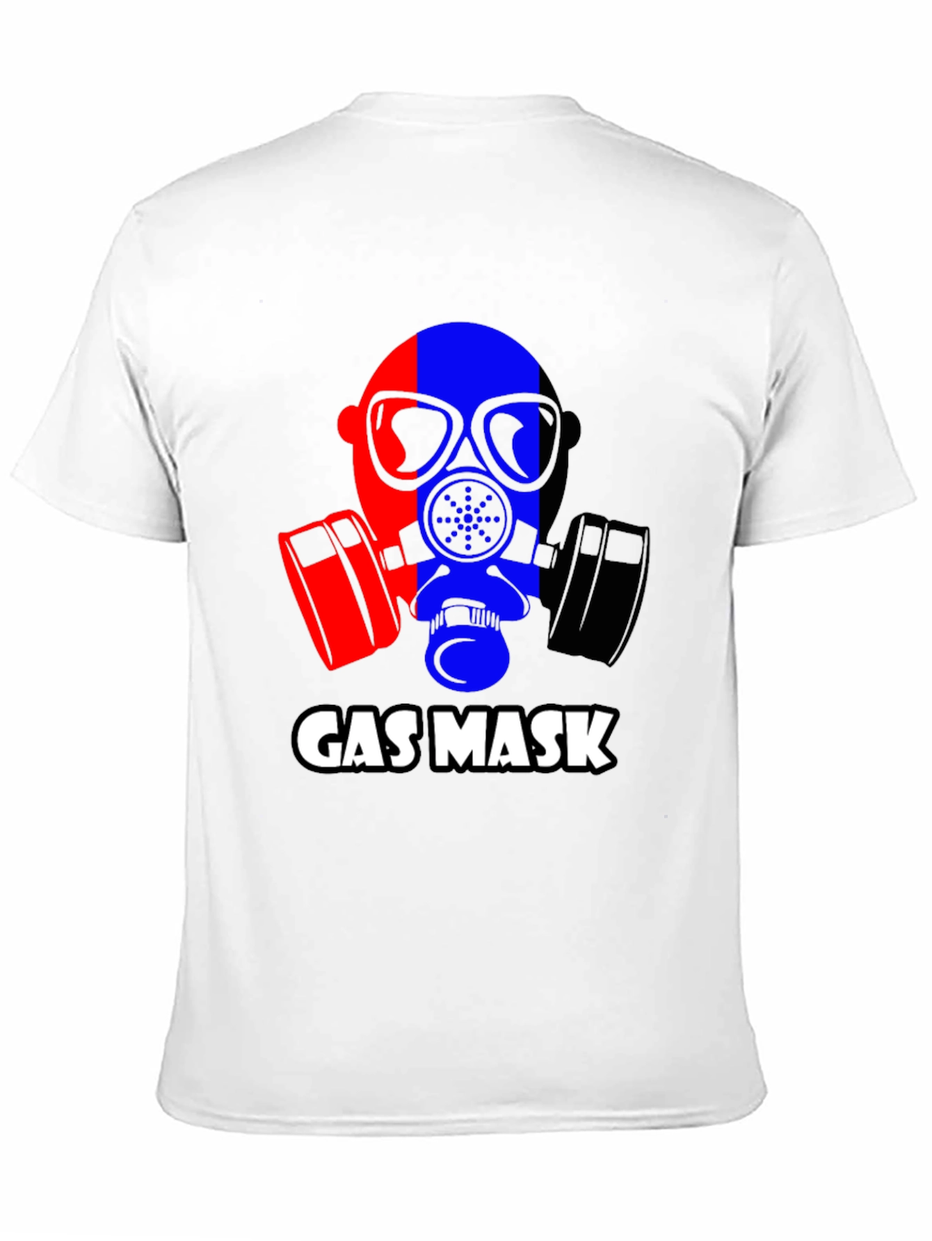 Black Gas Mask Graphic Tee - Bold Statement T-Shirt view 11
