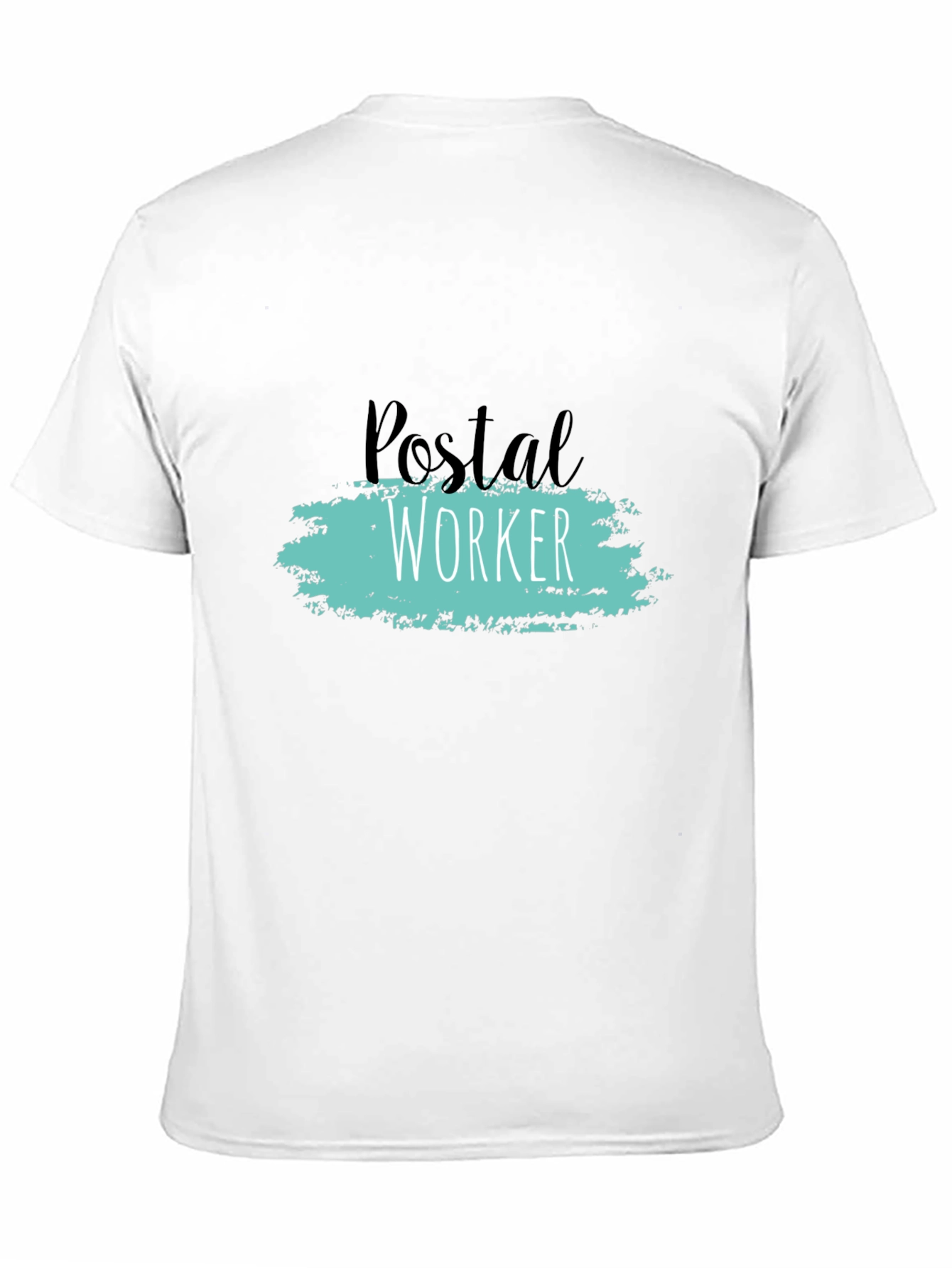 Black Postal Worker T-Shirt - Black Graphic Tee view 11