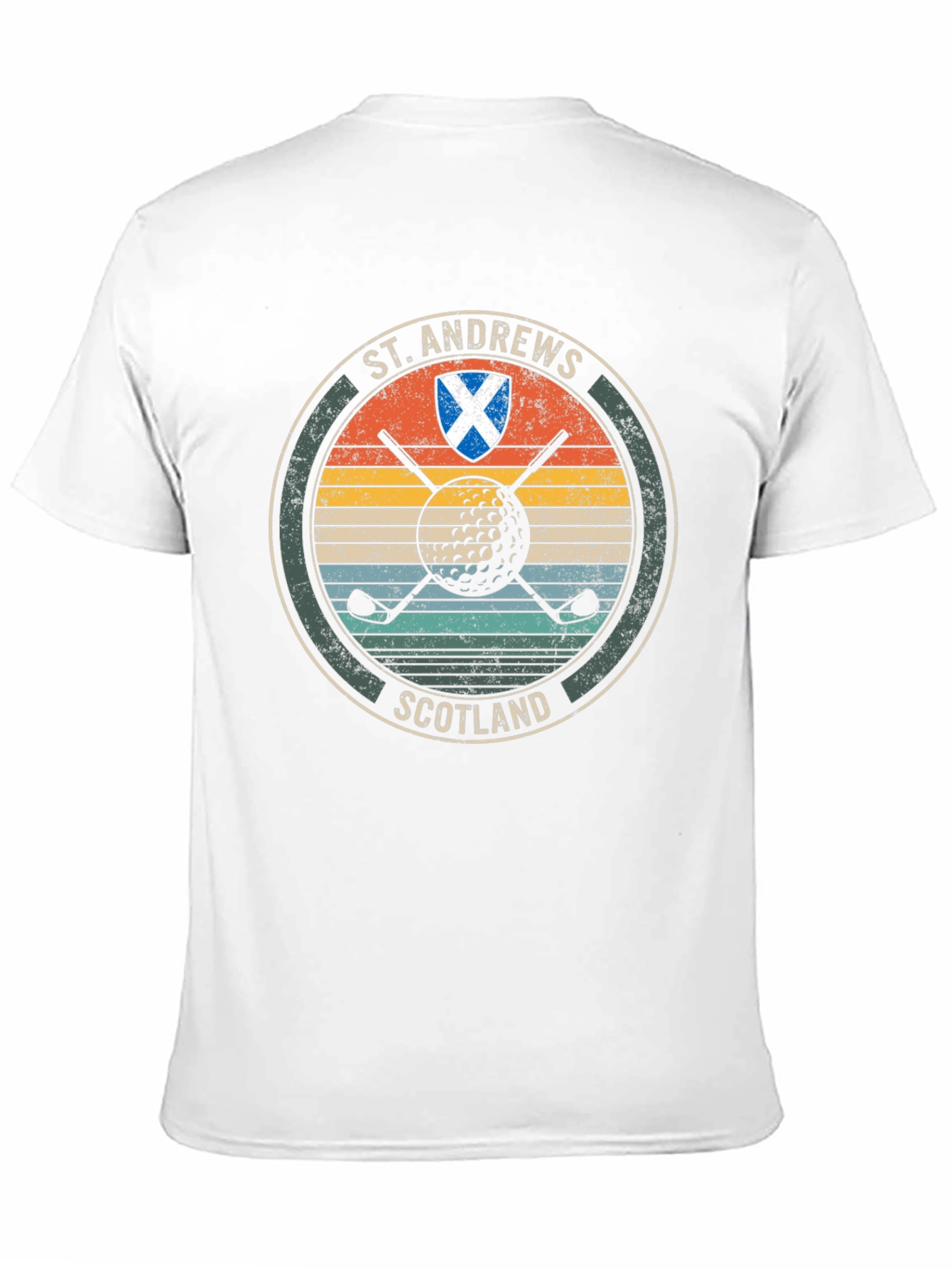 Black St. Andrews Scotland Golf T-Shirt view 11