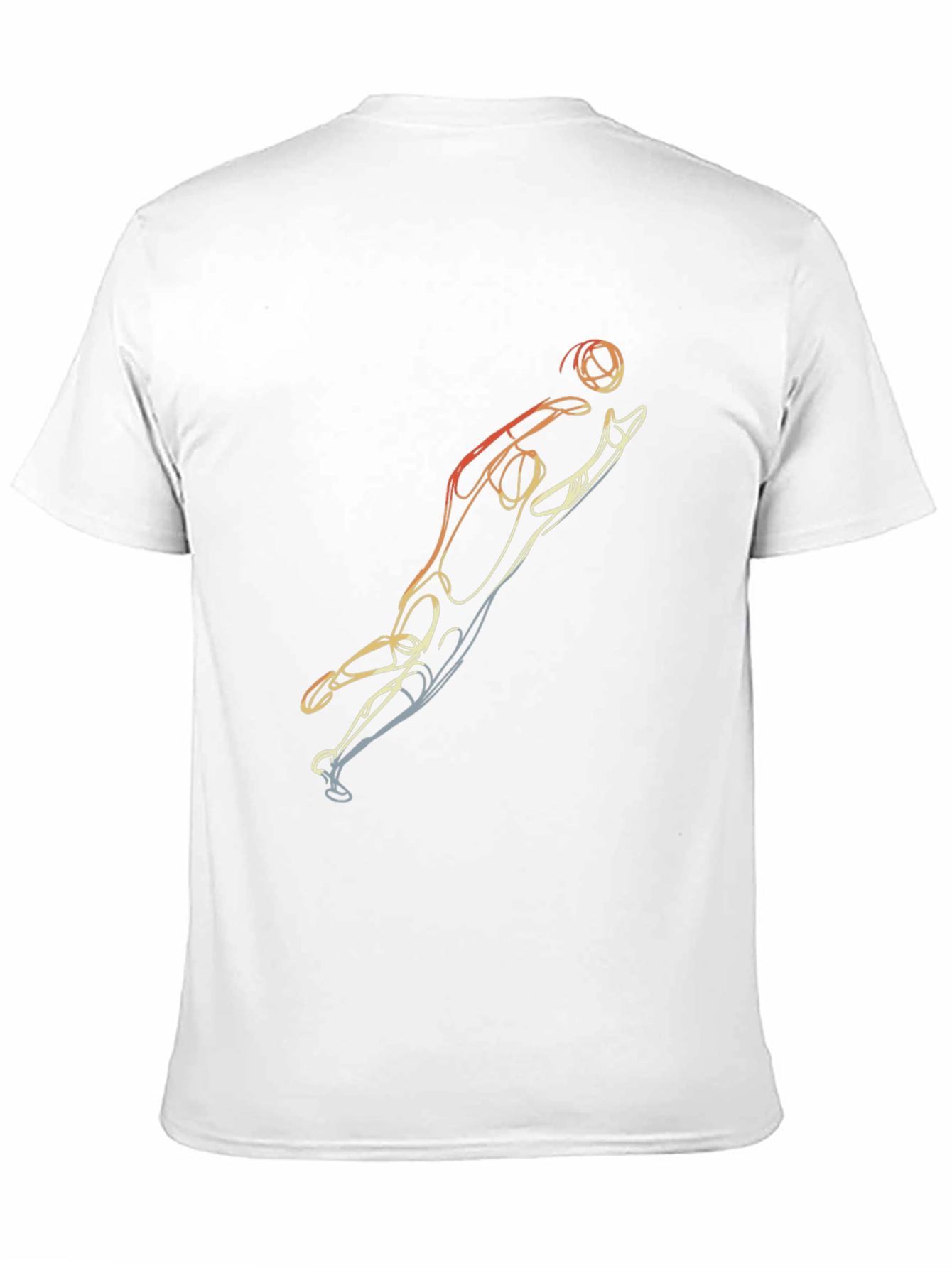 Black Abstract Goalie Graphic Tee - Black Cotton Blend view 11