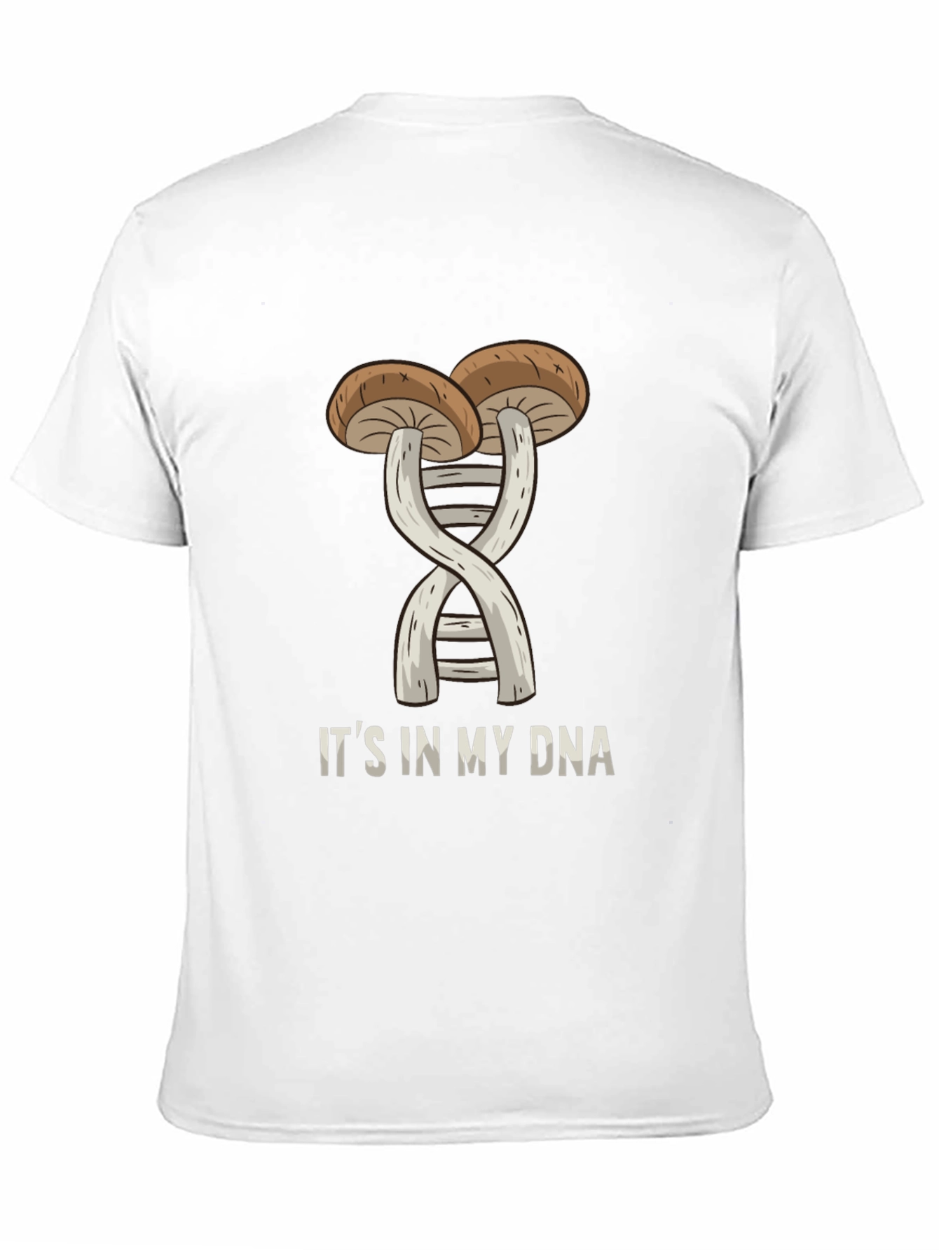 Black Mushroom DNA T-Shirt - "It's in my DNA" Black Tee view 11