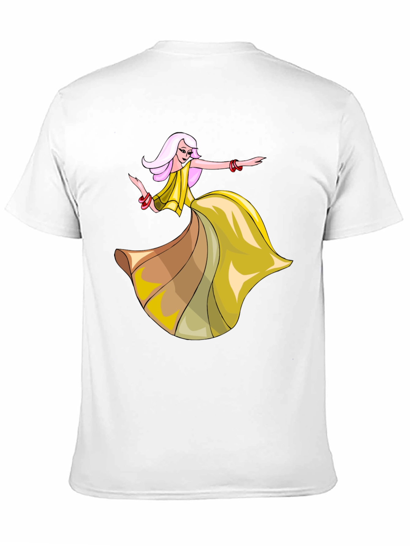 Black Stylish Black T-Shirt with Dancing Woman Graphic view 11