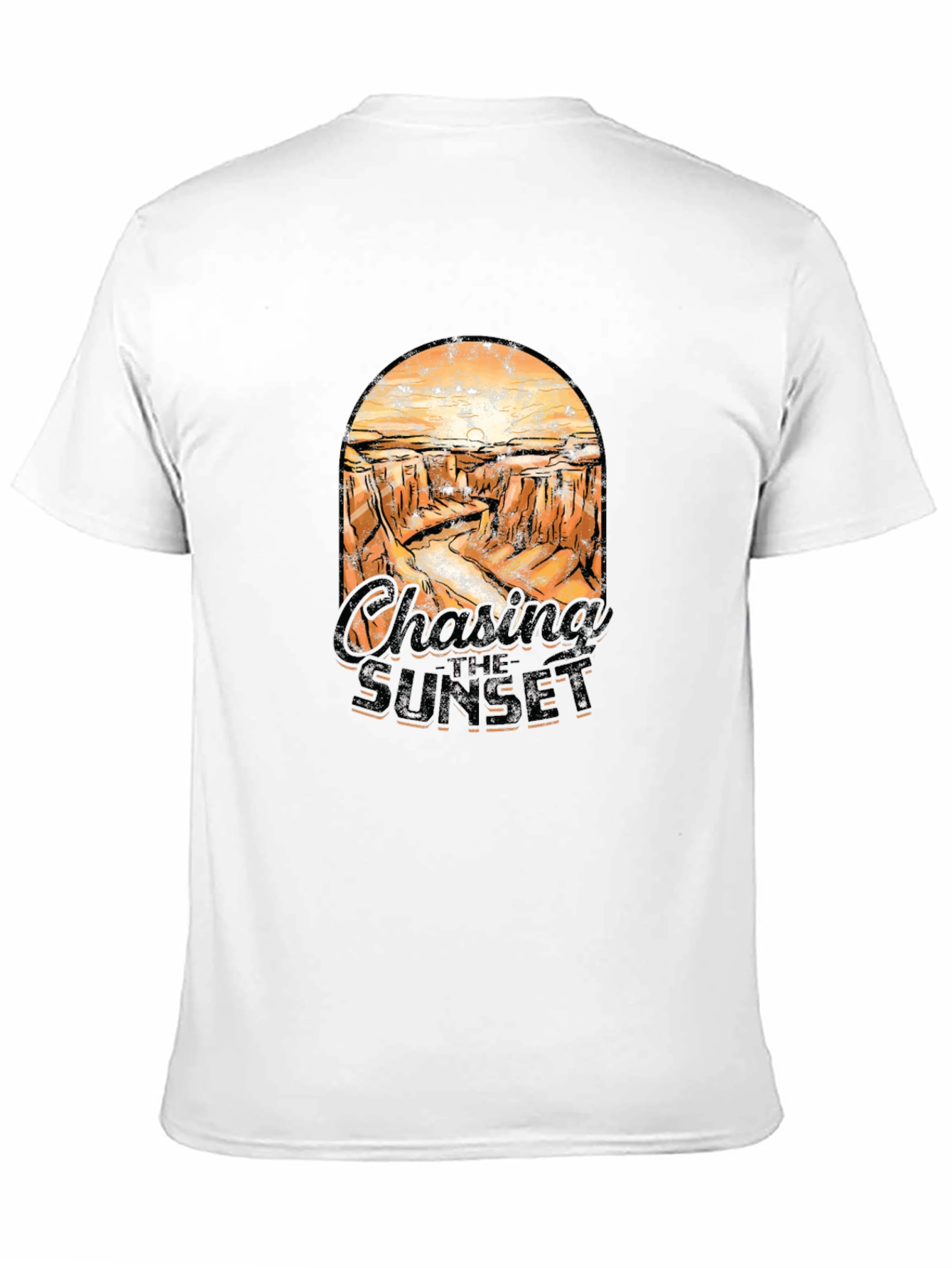 Black Chasing The Sunset Graphic T-Shirt view 11