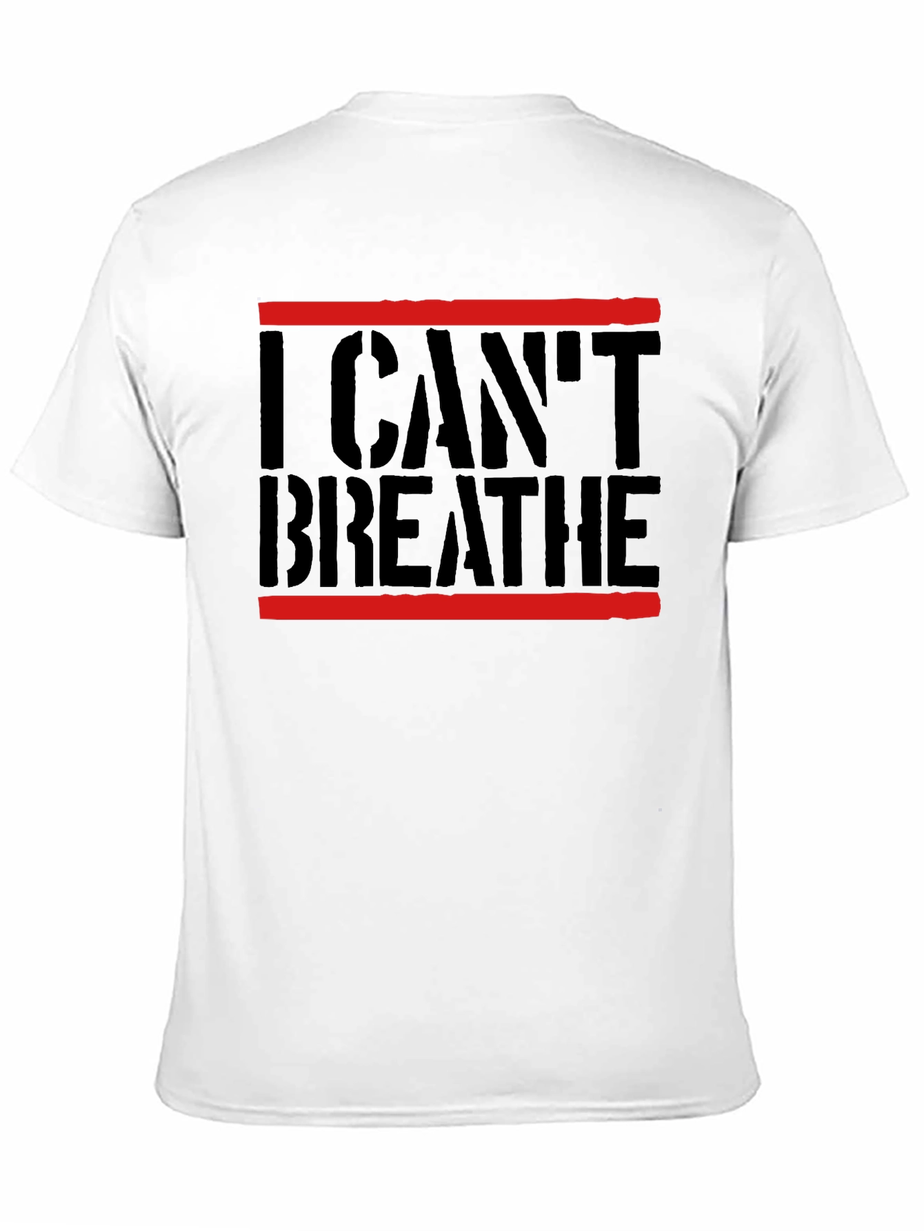 Black I Can't Breathe Graphic Tee - Black Activist Shirt view 11