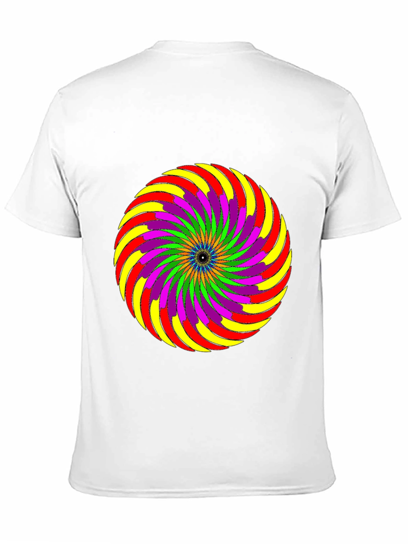 Black Psychedelic Swirl Graphic Tee - Black view 11