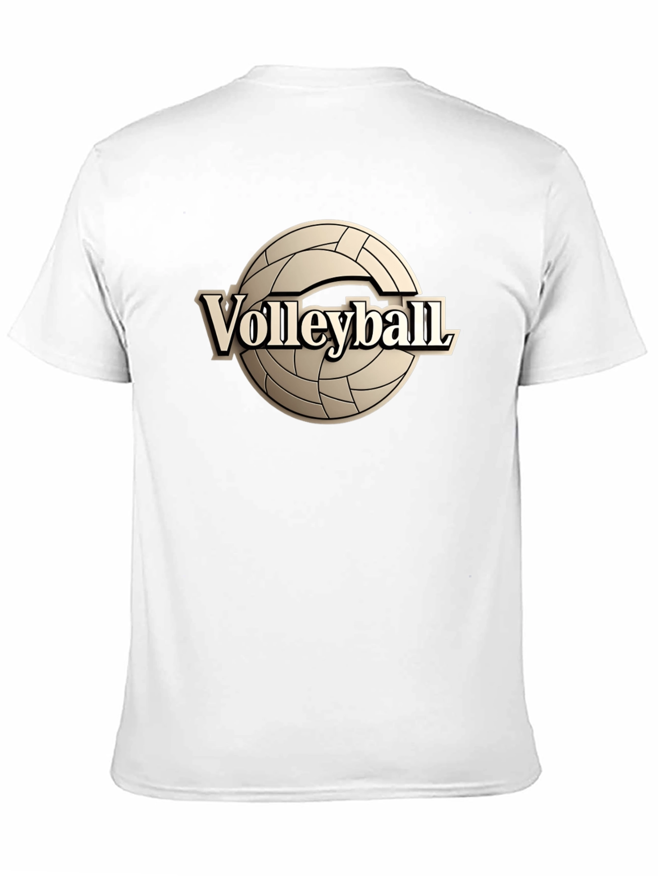 Black Volleyball Graphic Tee - Black Cotton T-Shirt view 11
