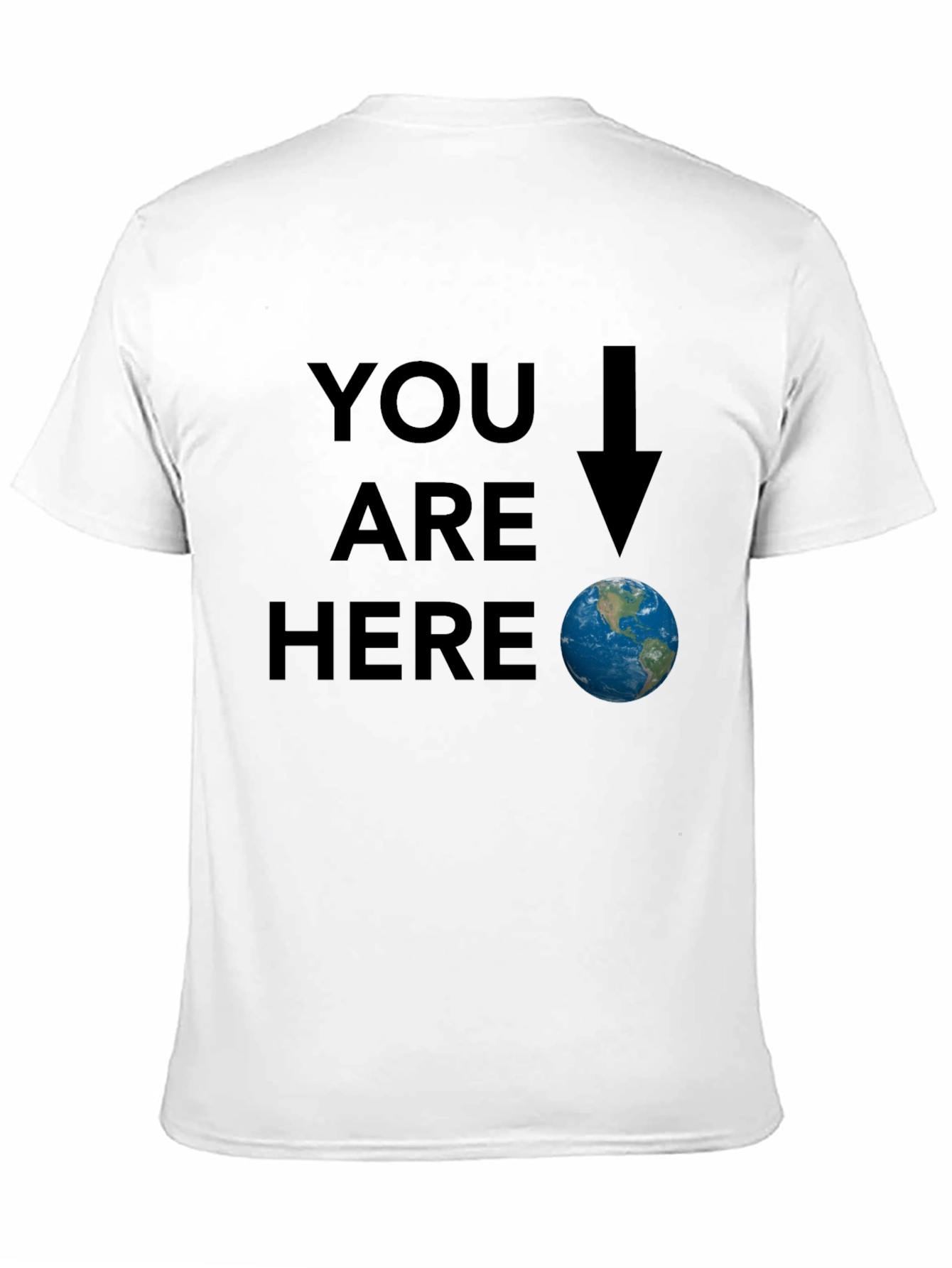 Black You Are Here Earth Graphic Tee - Black view 11