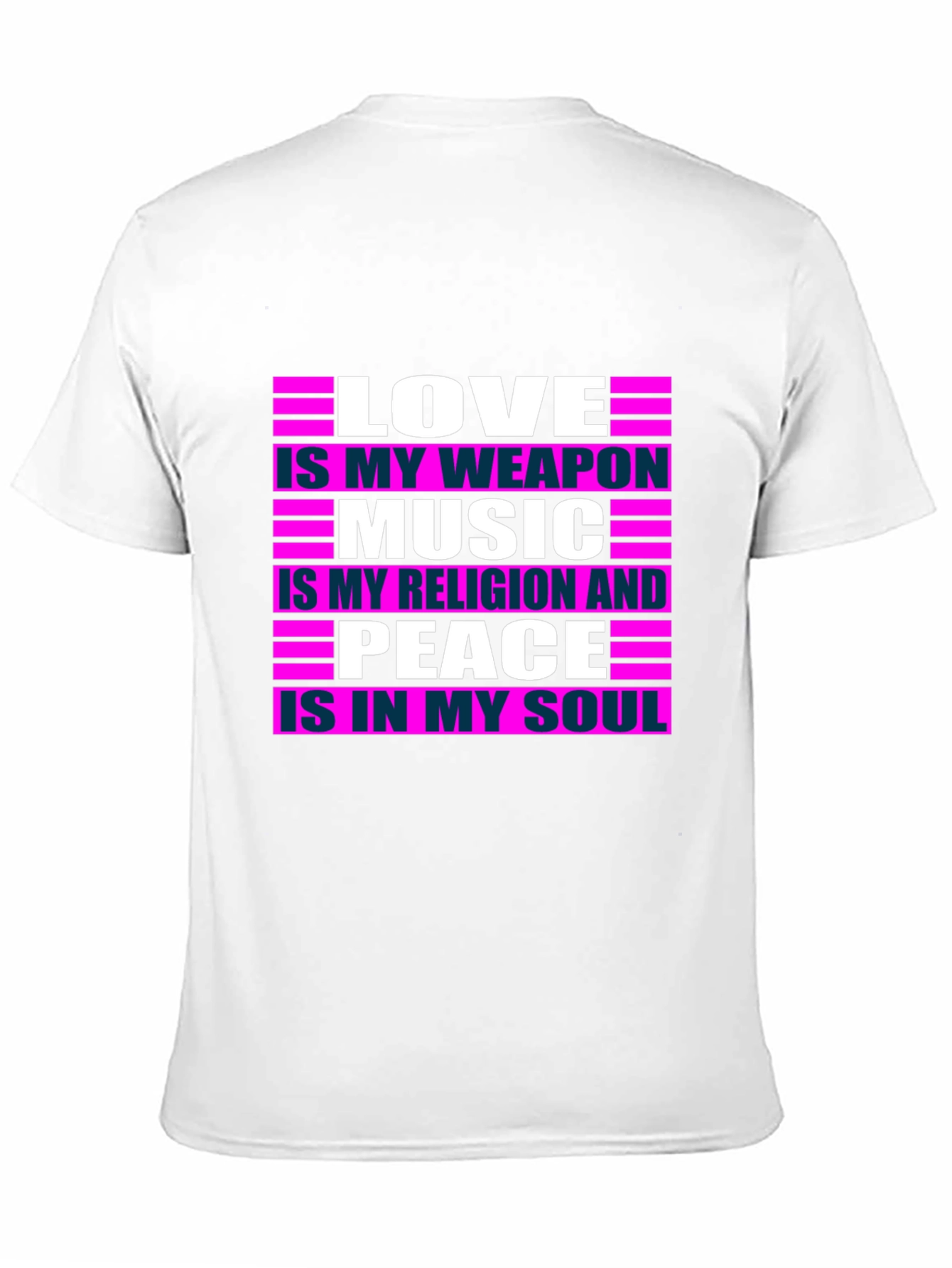 Black Love Music Peace T-Shirt - Positive Message Tee view 11