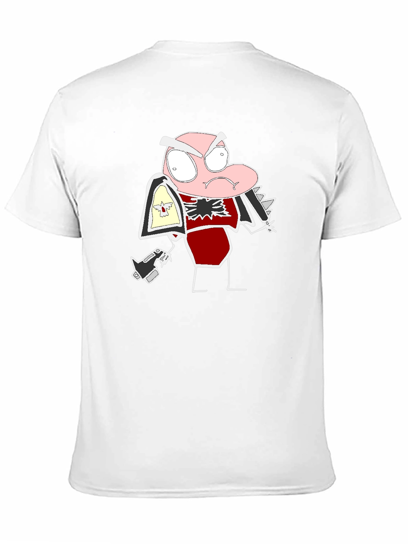 Black Cartoon Character T-Shirt view 11