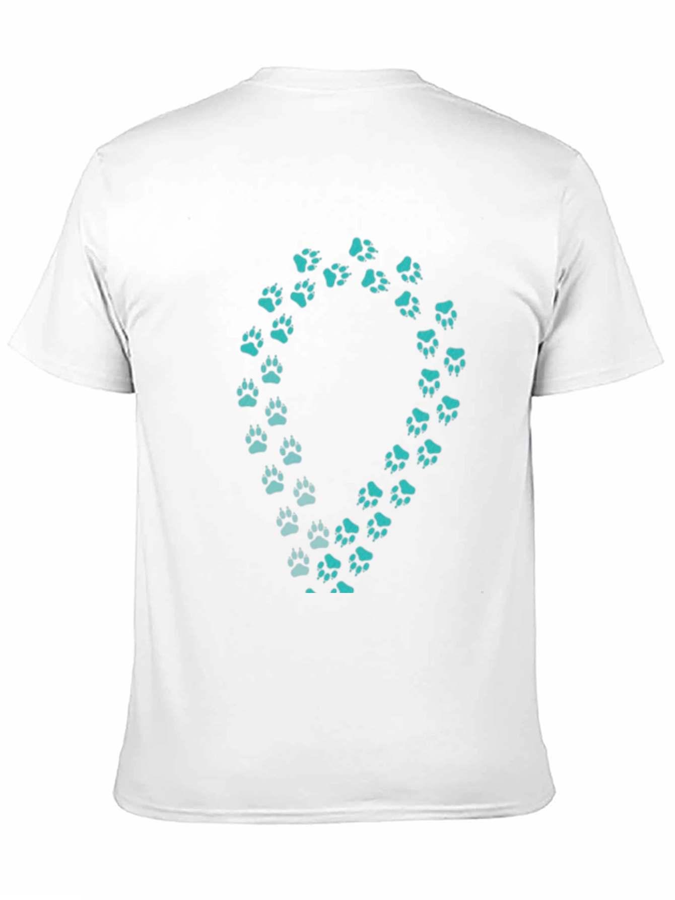 Black Paw Print Tee - Black Casual Shirt view 11