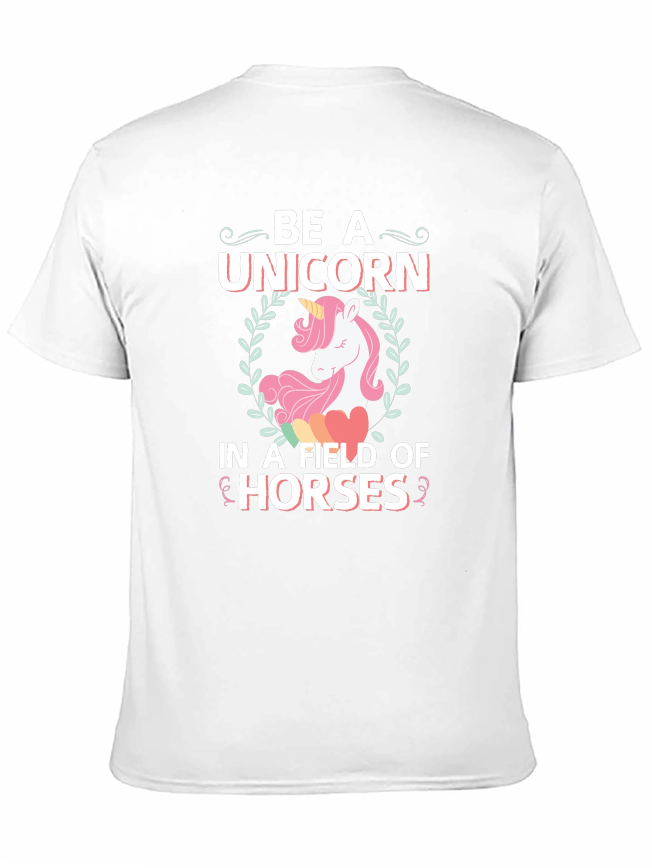 Black Be A Unicorn Graphic T-Shirt view 11