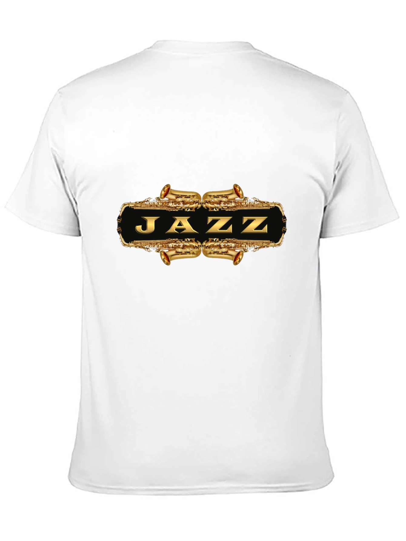 Black Jazz Saxophone T-Shirt - Black view 11