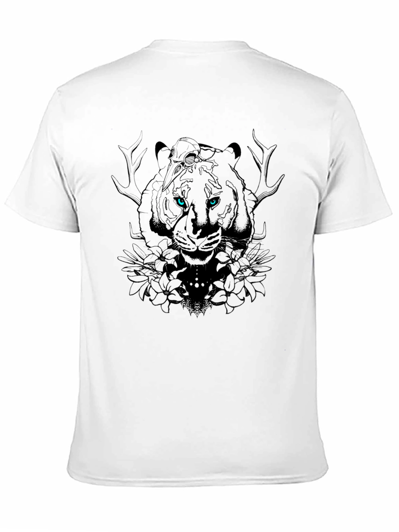 Black Mystic Tiger Graphic Tee - Black view 11
