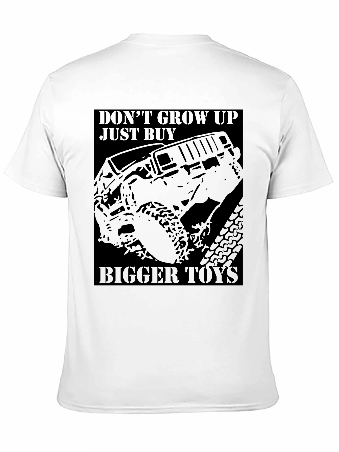 Black Don't Grow Up Bigger Toys T-Shirt Black Jeep Off-Road view 11