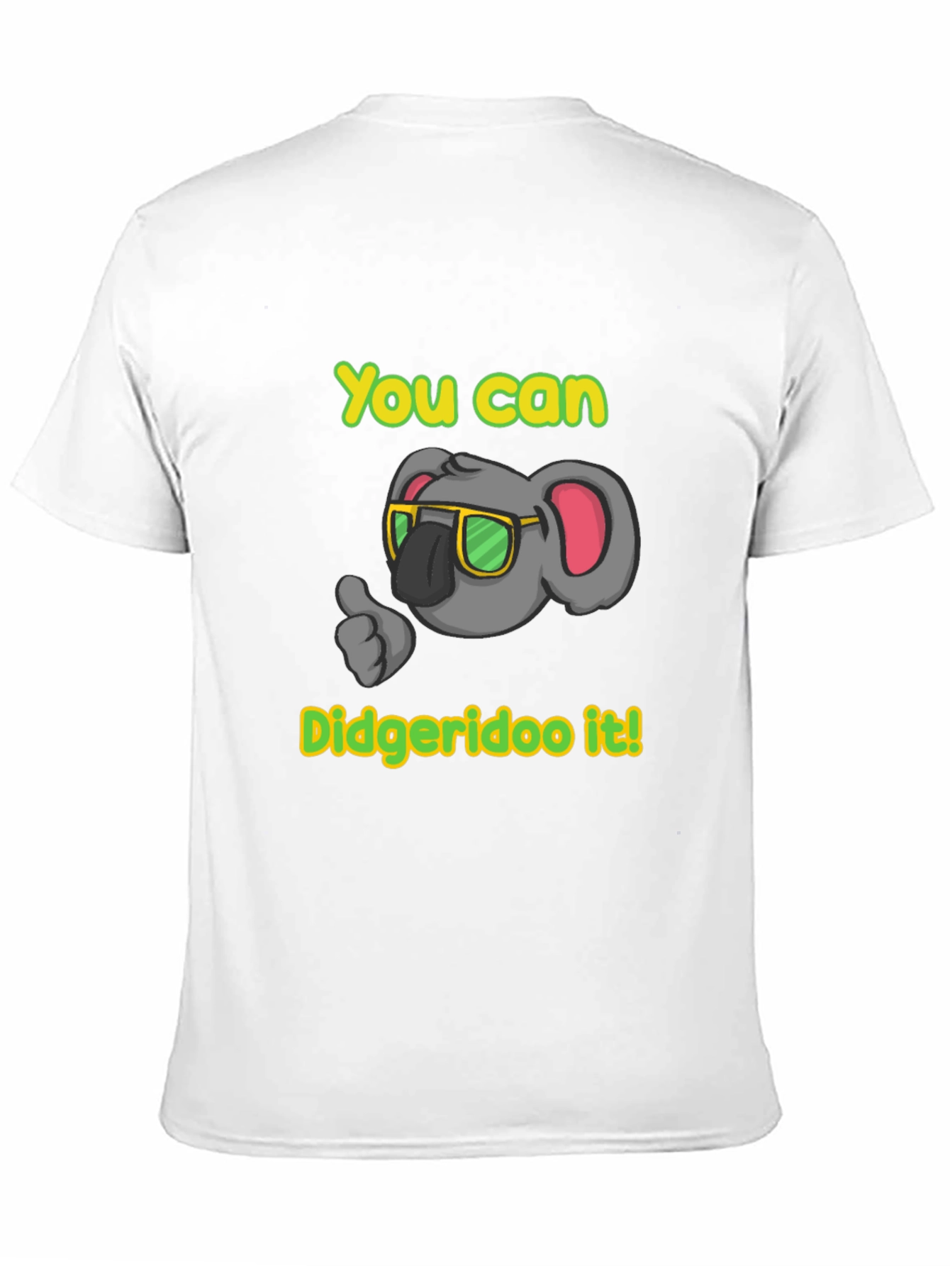 Black Funny Koala Didgeridoo T-Shirt view 11