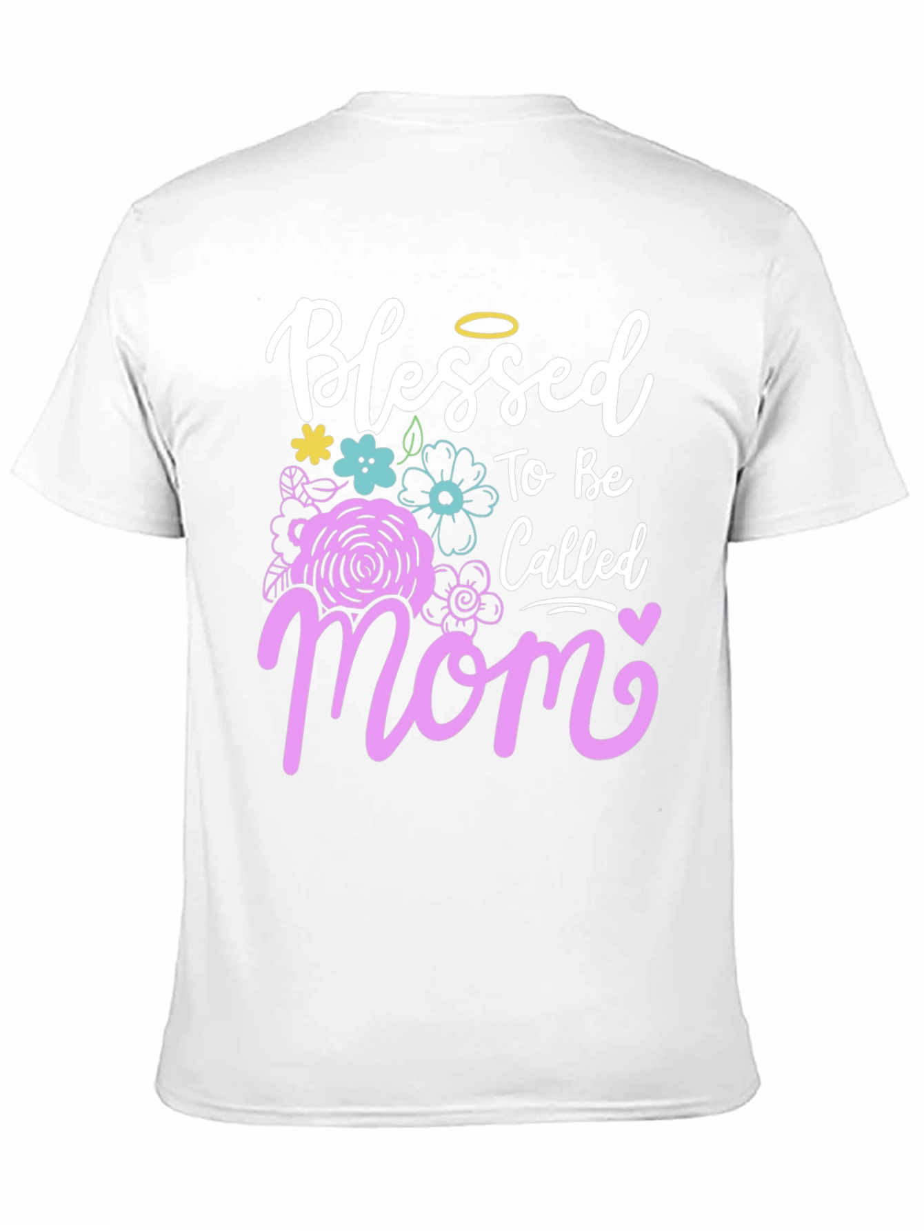 Black Blessed Mom Graphic T-Shirt view 11