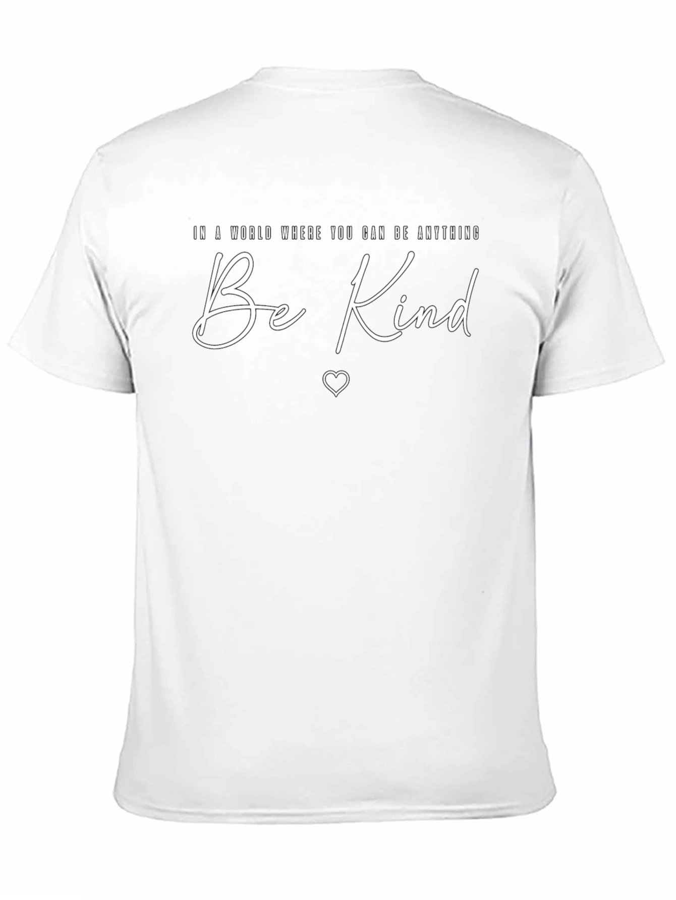 Black Be Kind Graphic Tee - Inspirational Unisex T-Shirt view 11