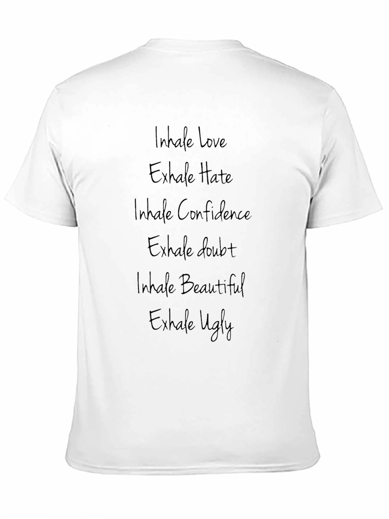 Black Inhale Love Exhale Hate Graphic Tee - Black view 11