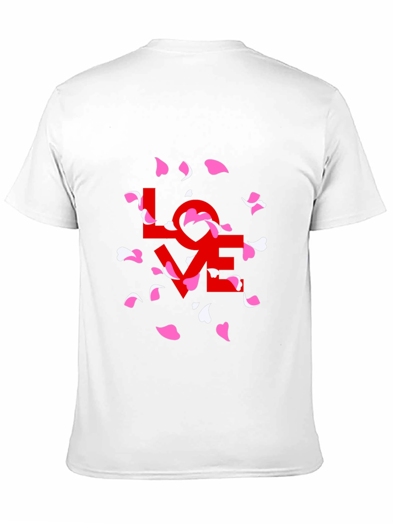 Black Love Petals Graphic Tee - Stylish Black T-Shirt view 11