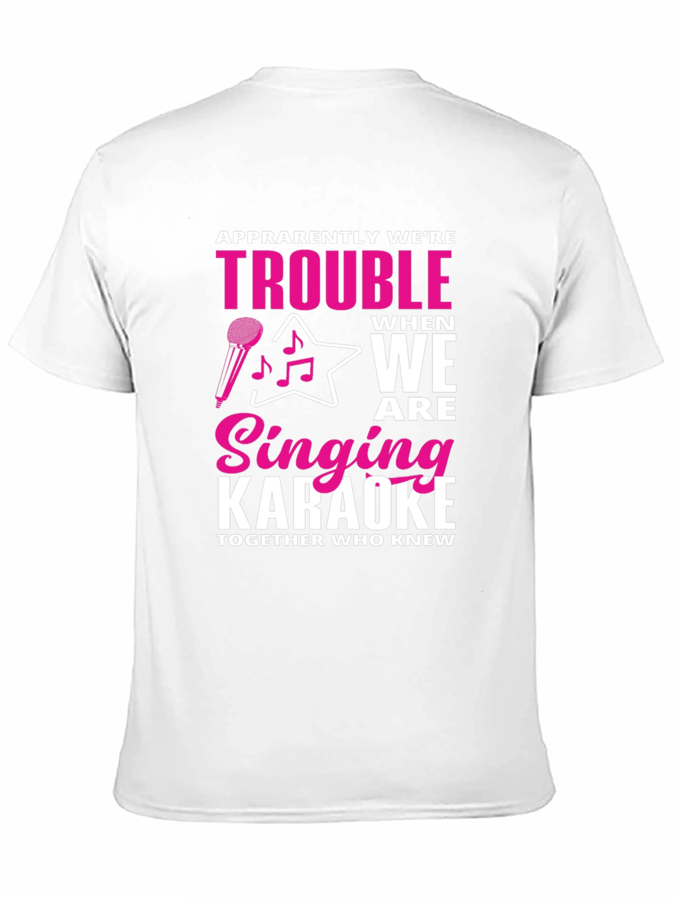 Black Karaoke Trouble Graphic Tee view 11