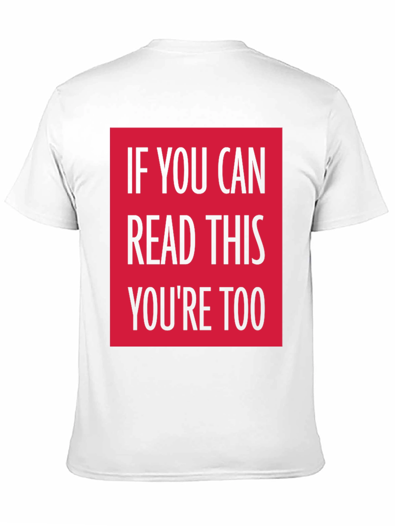 Black Funny Graphic Tee - If You Can Read This... view 11