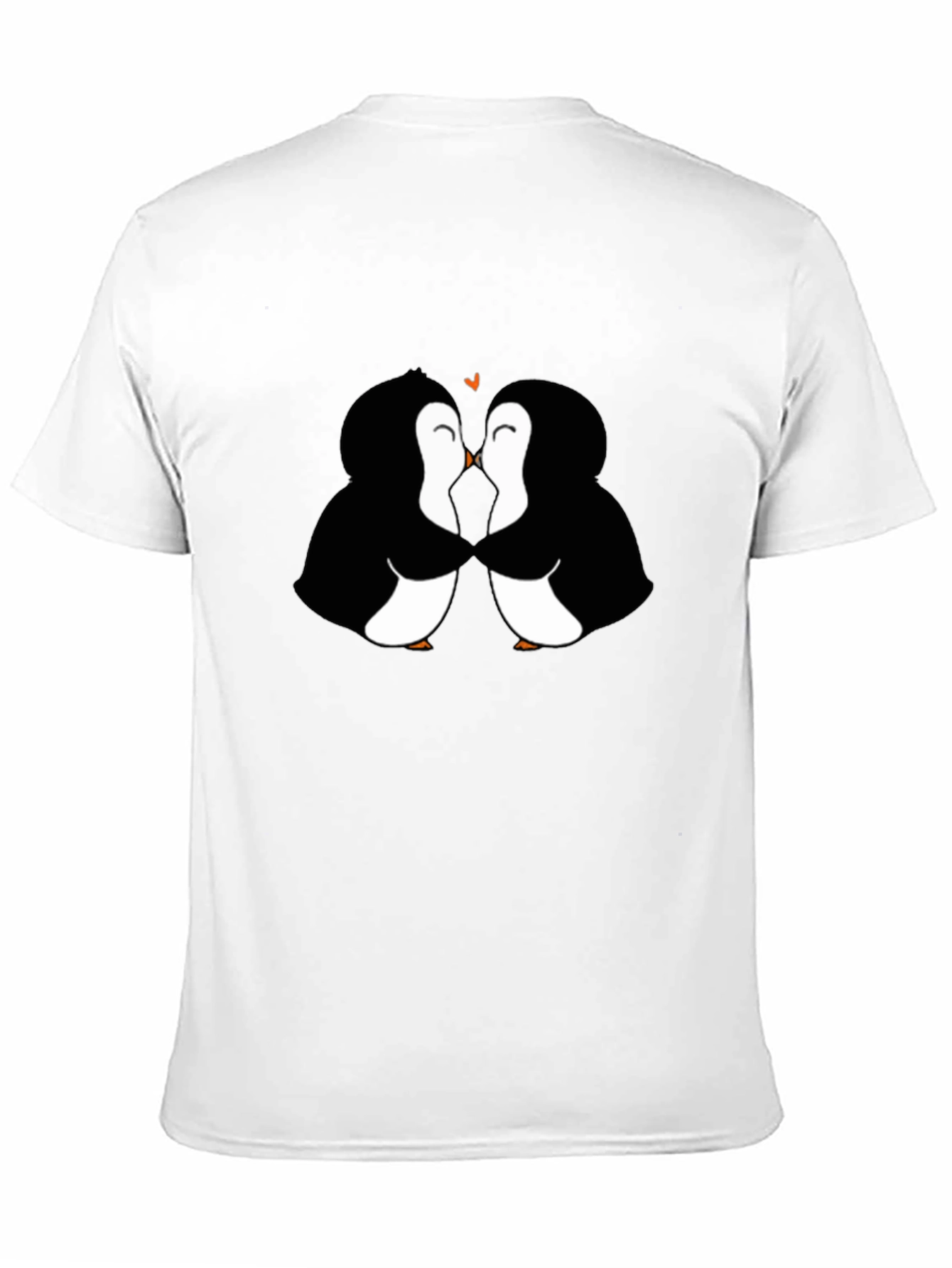 Black Penguin Love Black T-Shirt view 11
