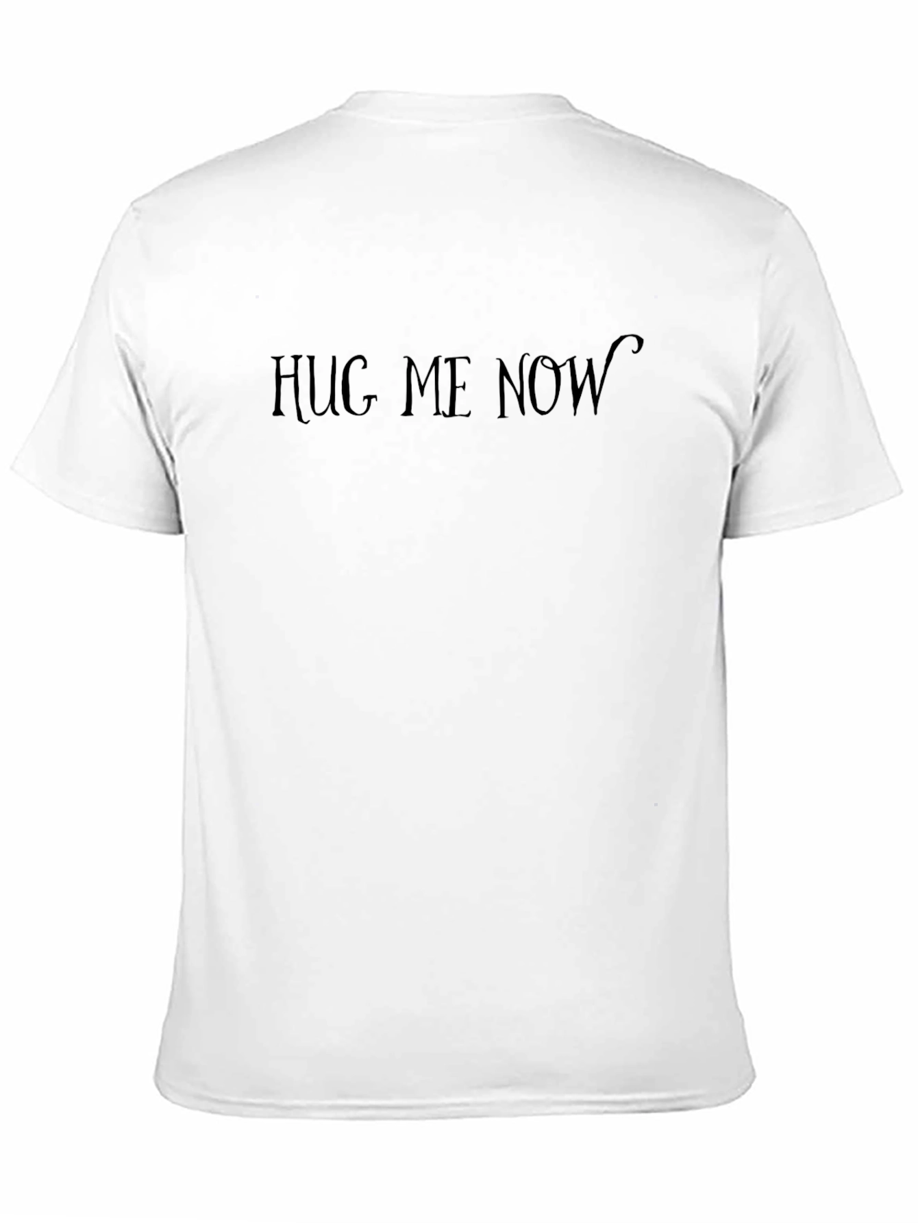Black Hug Me Now Black Graphic T-Shirt view 11