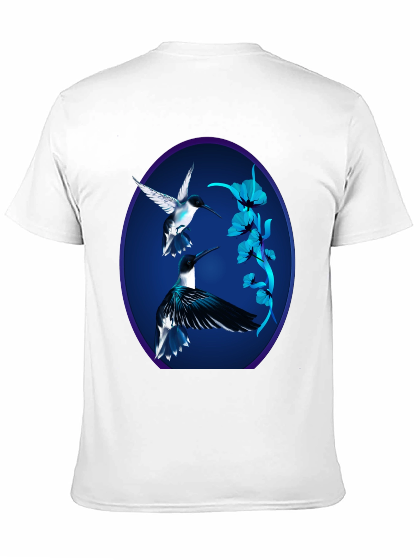 Black Hummingbird Graphic Black Tee view 11