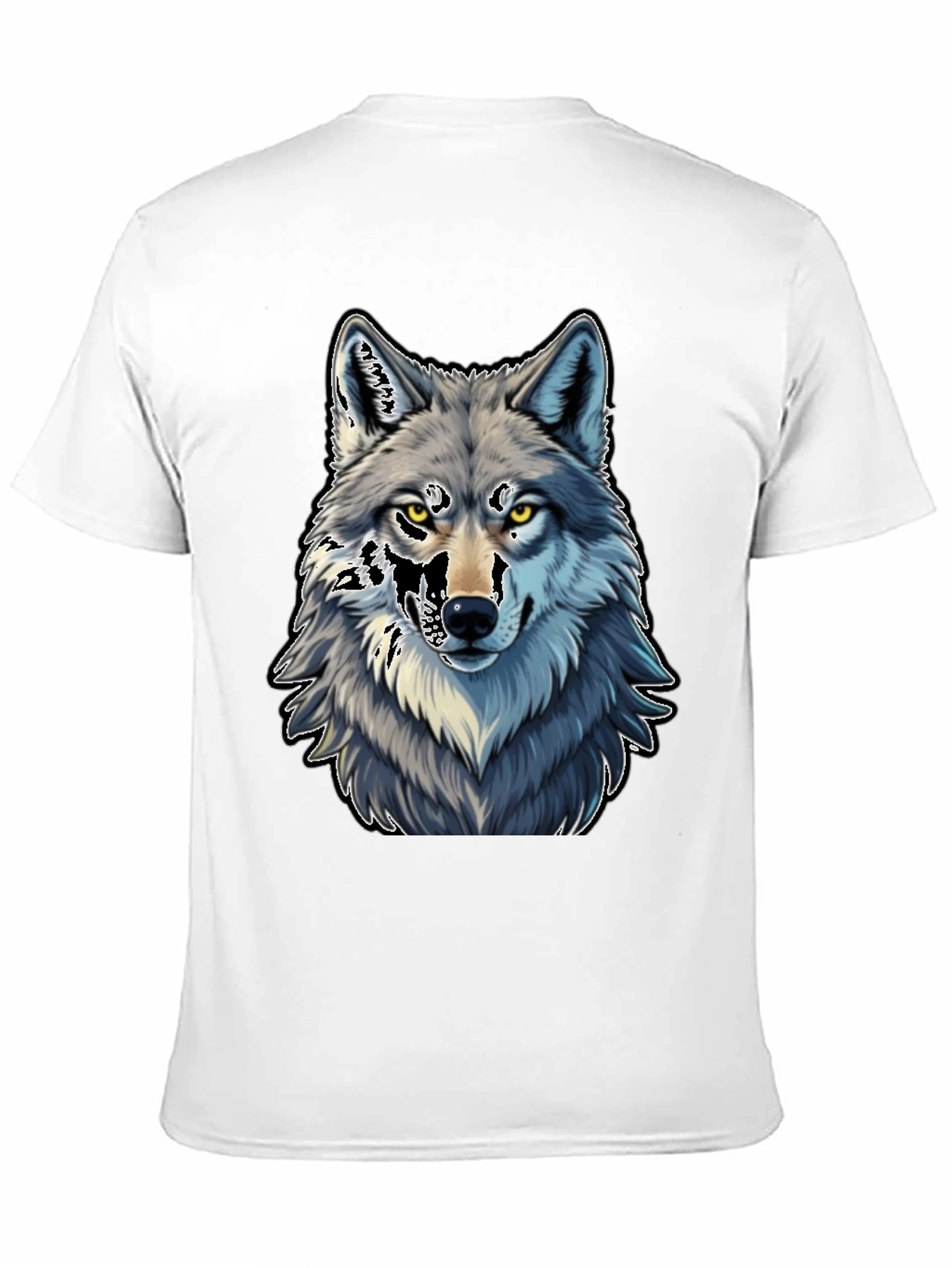 Black Wolf Graphic Tee - Black Cotton Blend view 11