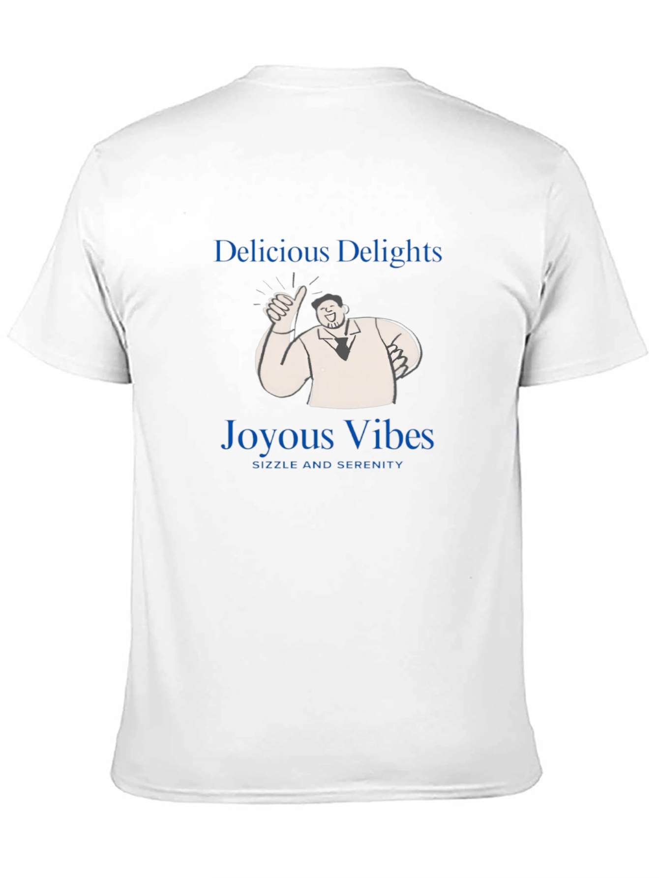 Black Delicious Delights T-Shirt - Joyous Vibes, Sizzle & Serenity! view 11