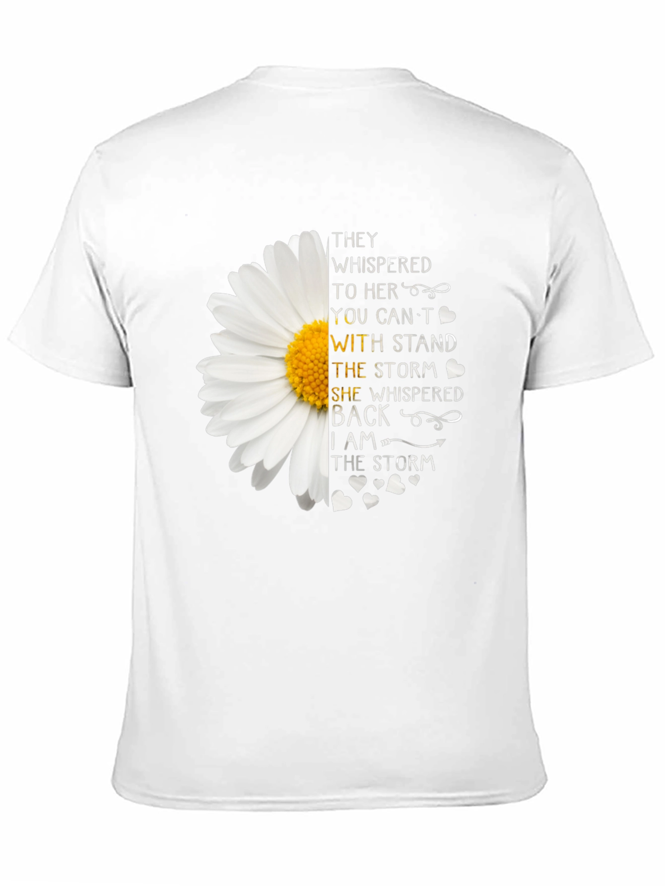 Black I Am The Storm T-Shirt - Motivational Flower Tee view 11