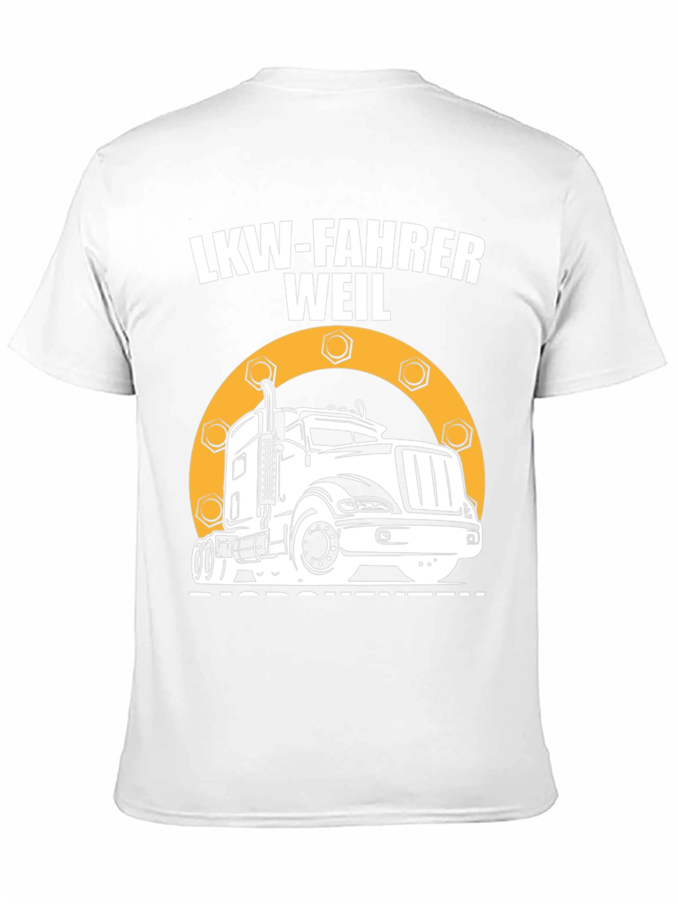 LKW-FAHRER Trucker T-Shirt - Black Graphic Tee - 11