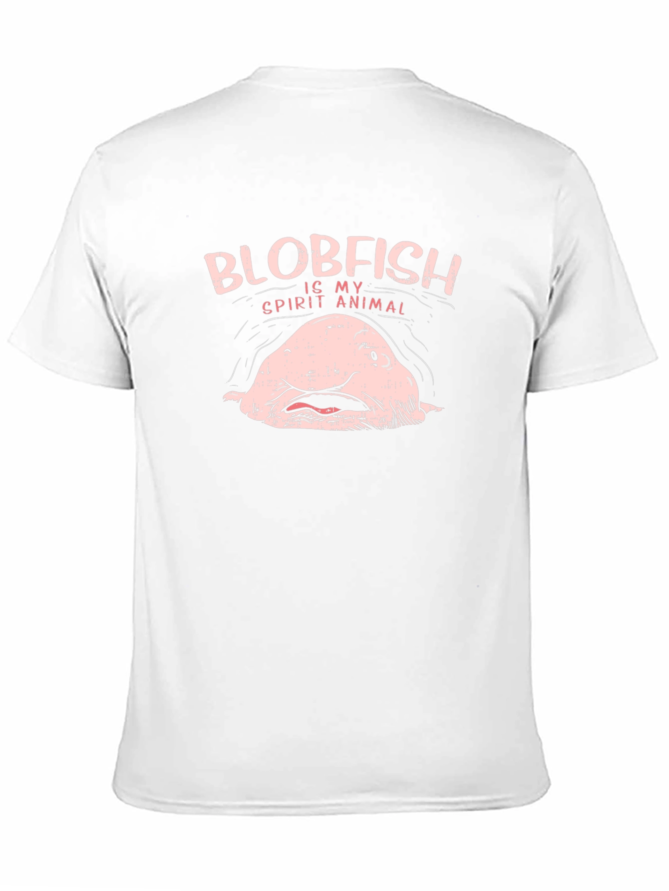 Black Blobfish Spirit Animal Graphic T-Shirt view 11