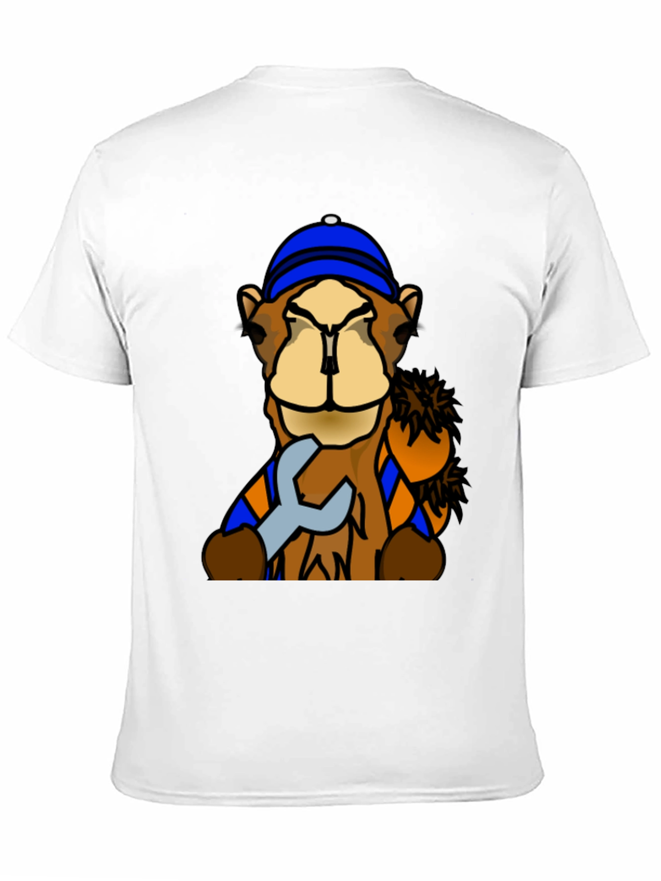 Black Camel Mechanic T-Shirt - Funny Cartoon Animal Tee view 11